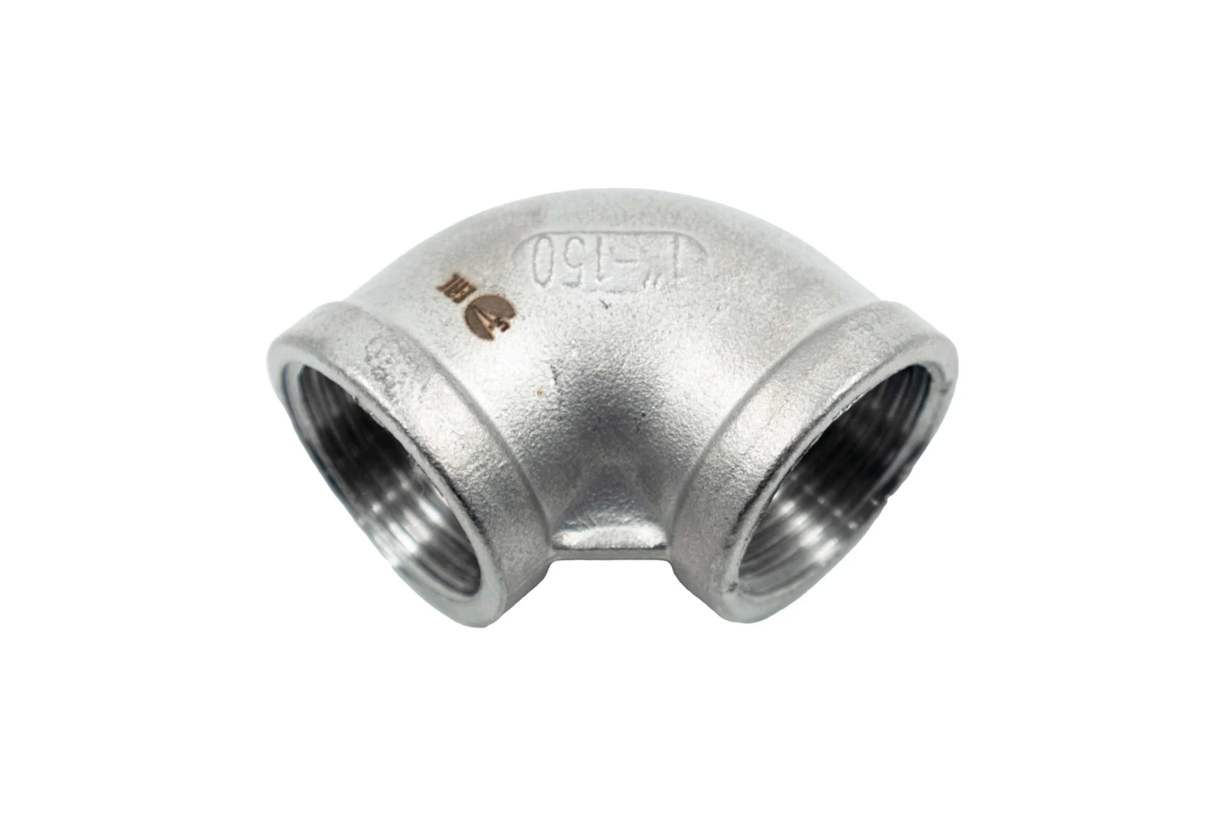 Отвод резьбовой NEWKEY вр/вр, нержавеющая сталь AISI304 DN25 (1), (CF8), PN16 NK-FEDD25/4