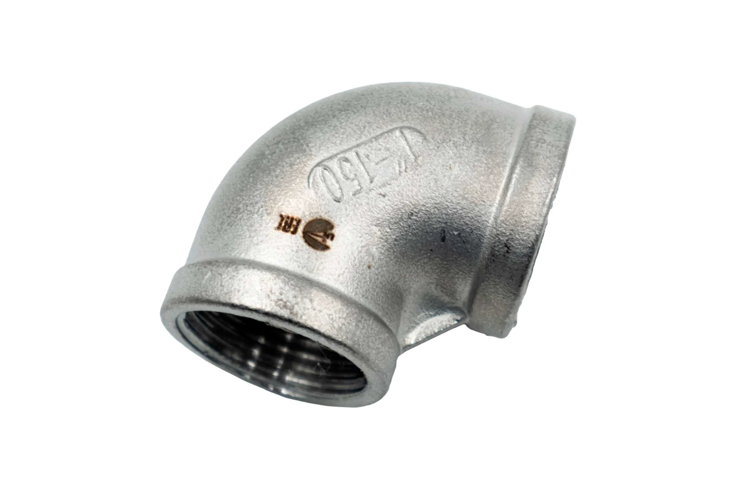 Отвод резьбовой NEWKEY вр/вр, нержавеющая сталь AISI304 DN25 (1), (CF8), PN16 NK-FEDD25/4