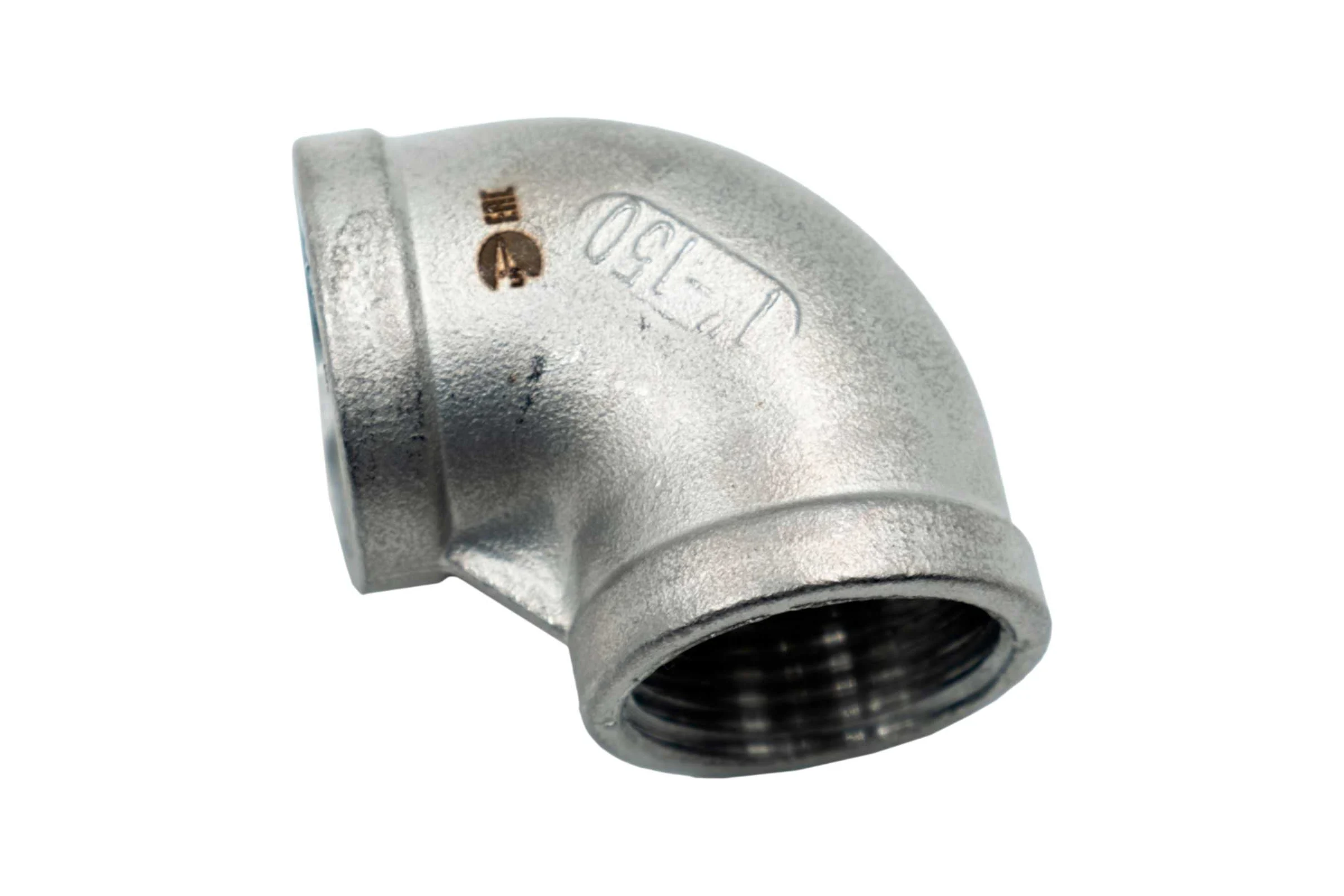 Отвод резьбовой NEWKEY вр/вр, нержавеющая сталь AISI304 DN25 (1), (CF8), PN16 NK-FEDD25/4