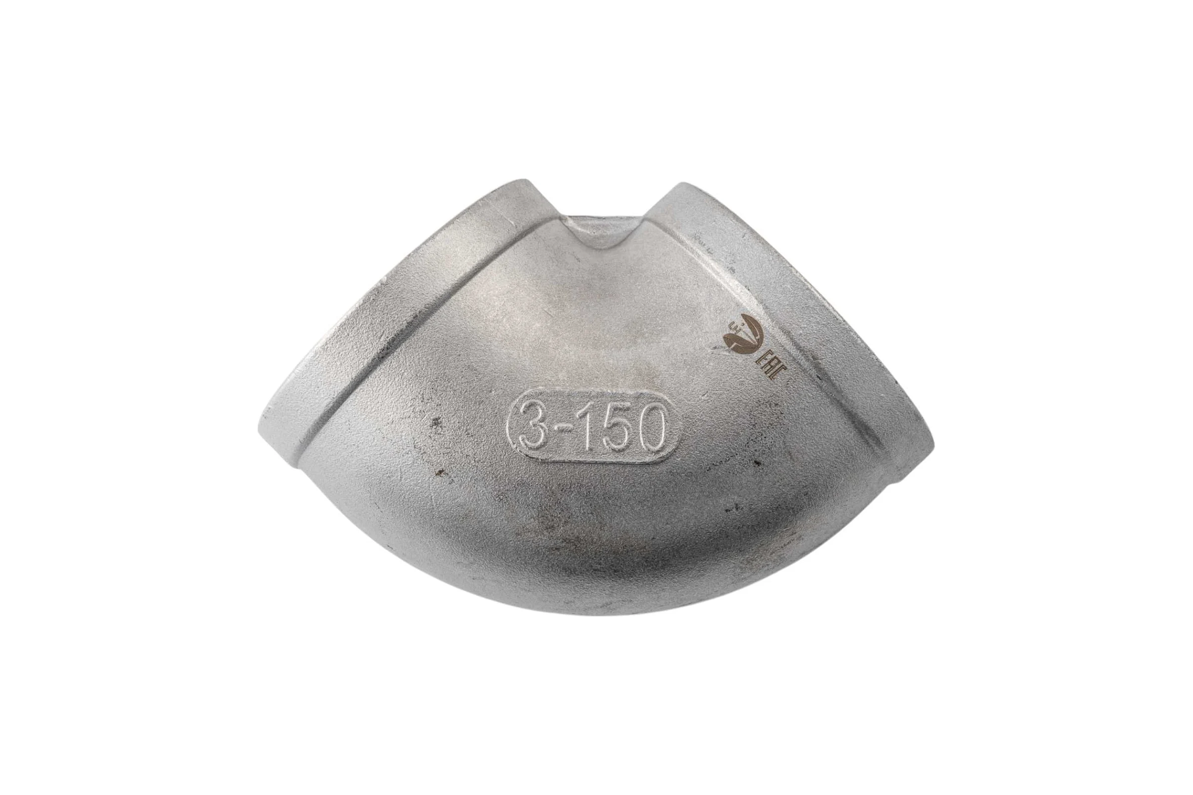Отвод резьбовой NEWKEY вр/вр, нержавеющая сталь AISI304 DN80 (3), (CF8), PN16 NK-FEDD80/4