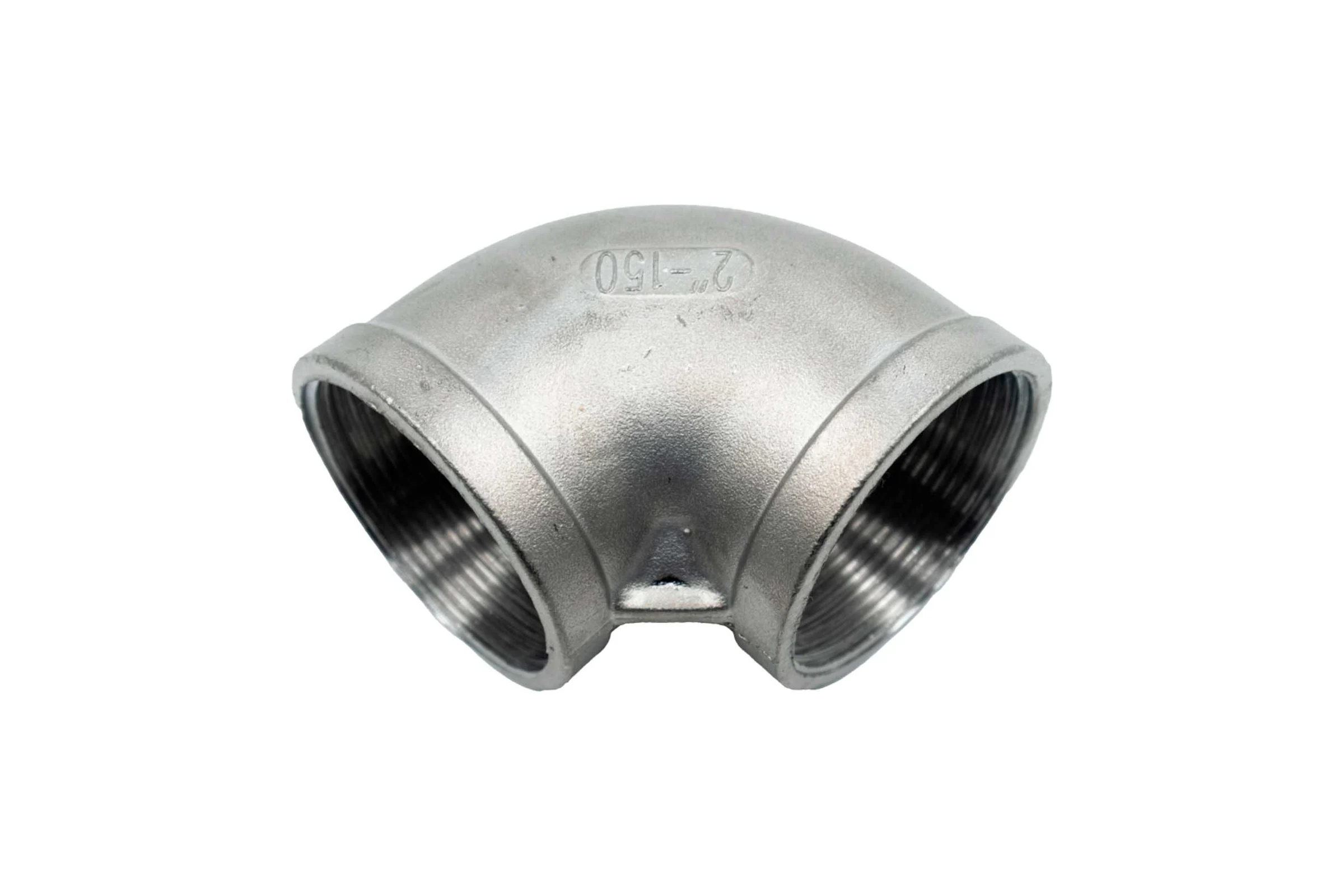Отвод резьбовой NEWKEY вр/вр, нержавеющая сталь AISI304 DN50 (2), (CF8), PN16 NK-FEDD50/4
