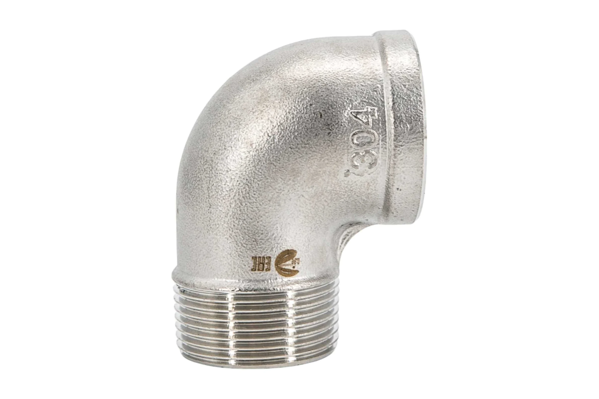 Отвод резьбовой NEWKEY вр/нр, нержавеющая сталь AISI304 DN32 (1_1/4), (CF8), PN16 NK-FEDM32/4