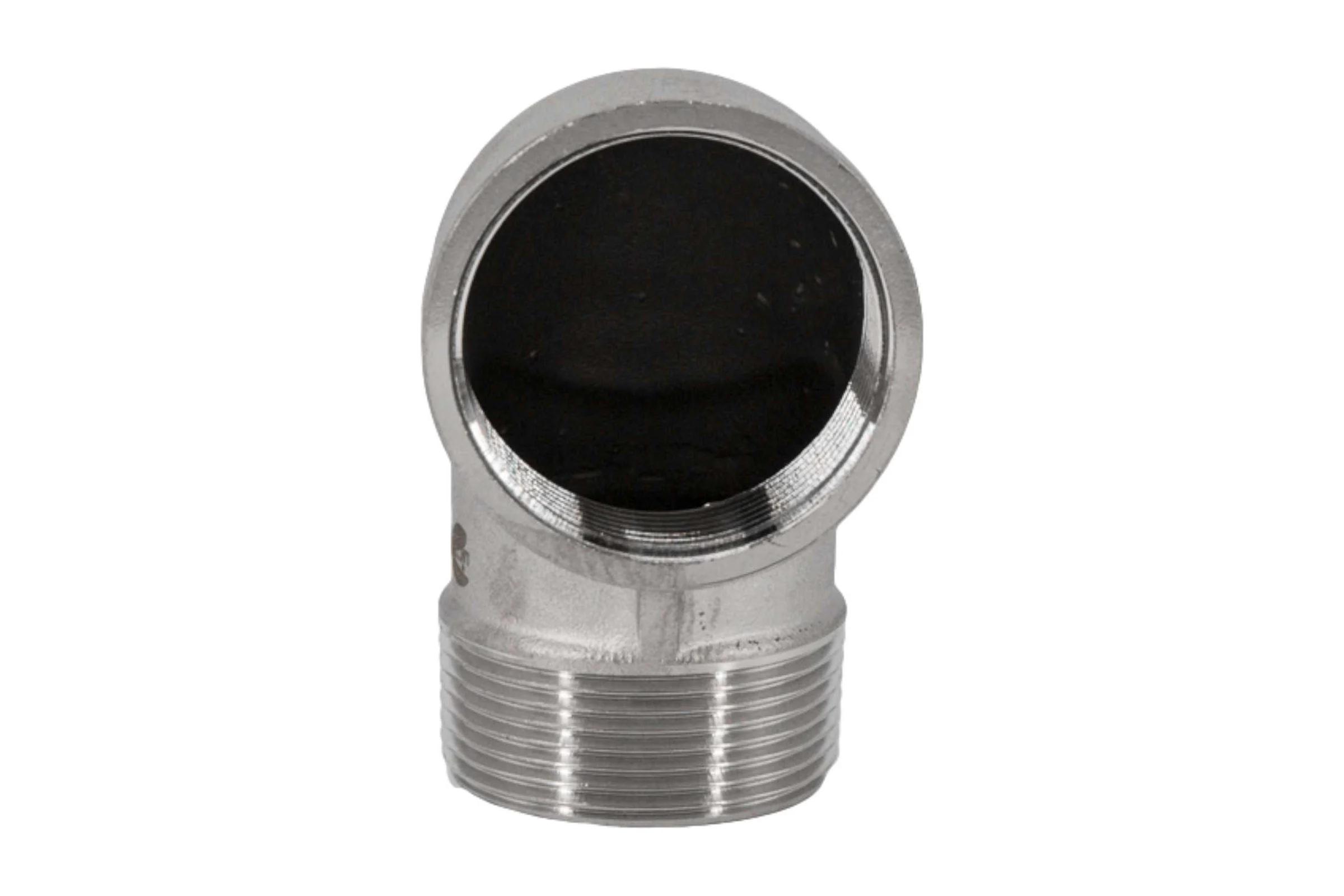 Отвод резьбовой NEWKEY вр/нр, нержавеющая сталь AISI304 DN40 (1_1/2), (CF8), PN16 NK-FEDM40/4