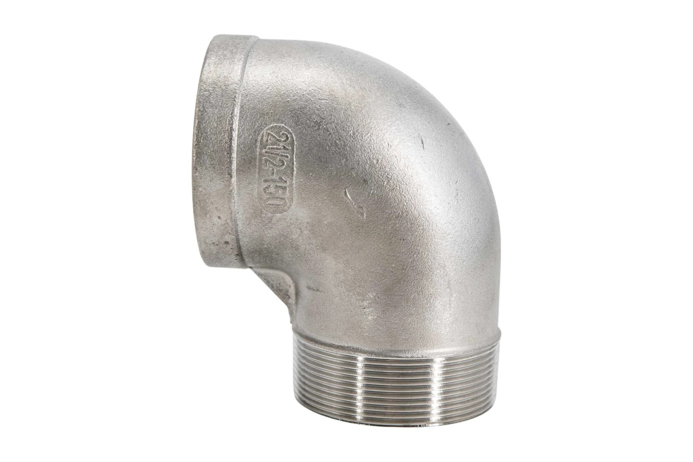 Отвод резьбовой NEWKEY вр/нр, нержавеющая сталь AISI304 DN65 (2_1/2), (CF8), PN16 NK-FEDM65/4