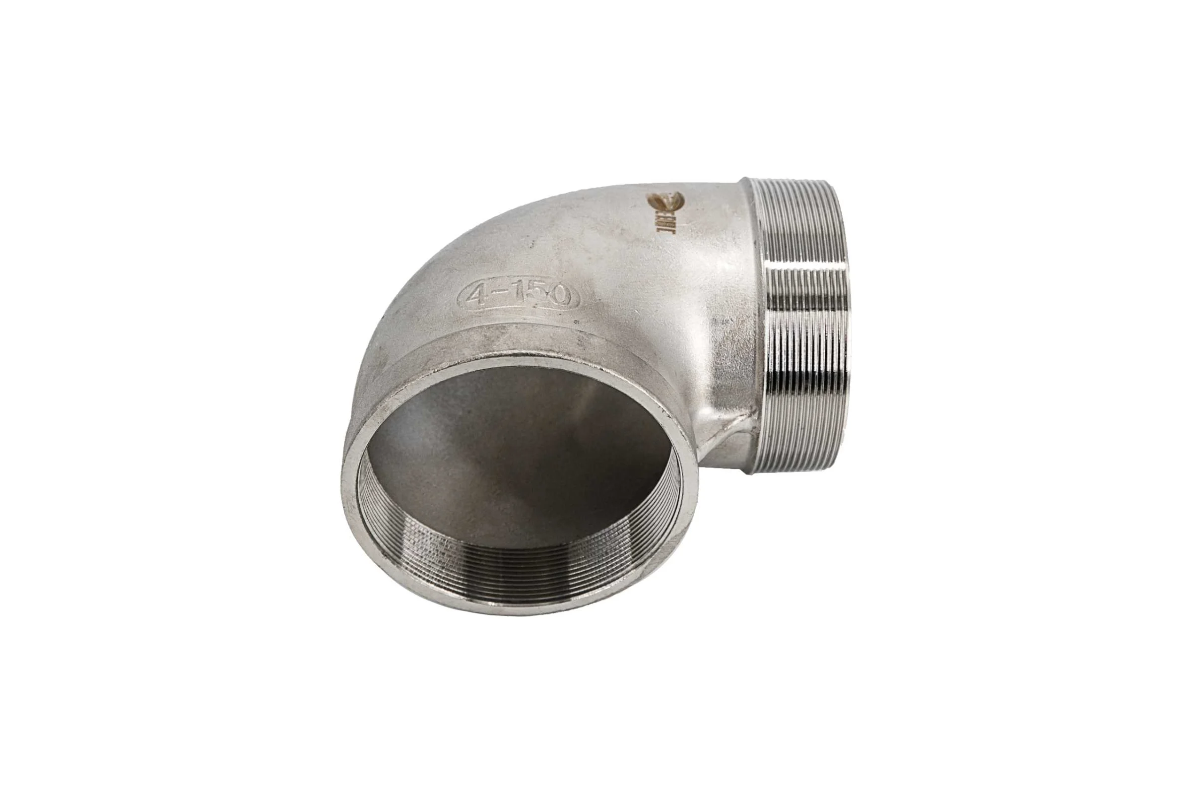 Отвод резьбовой NEWKEY вр/нр, нержавеющая сталь AISI304 DN 100 (4), (CF8), PN16 NK-FEDM100/4