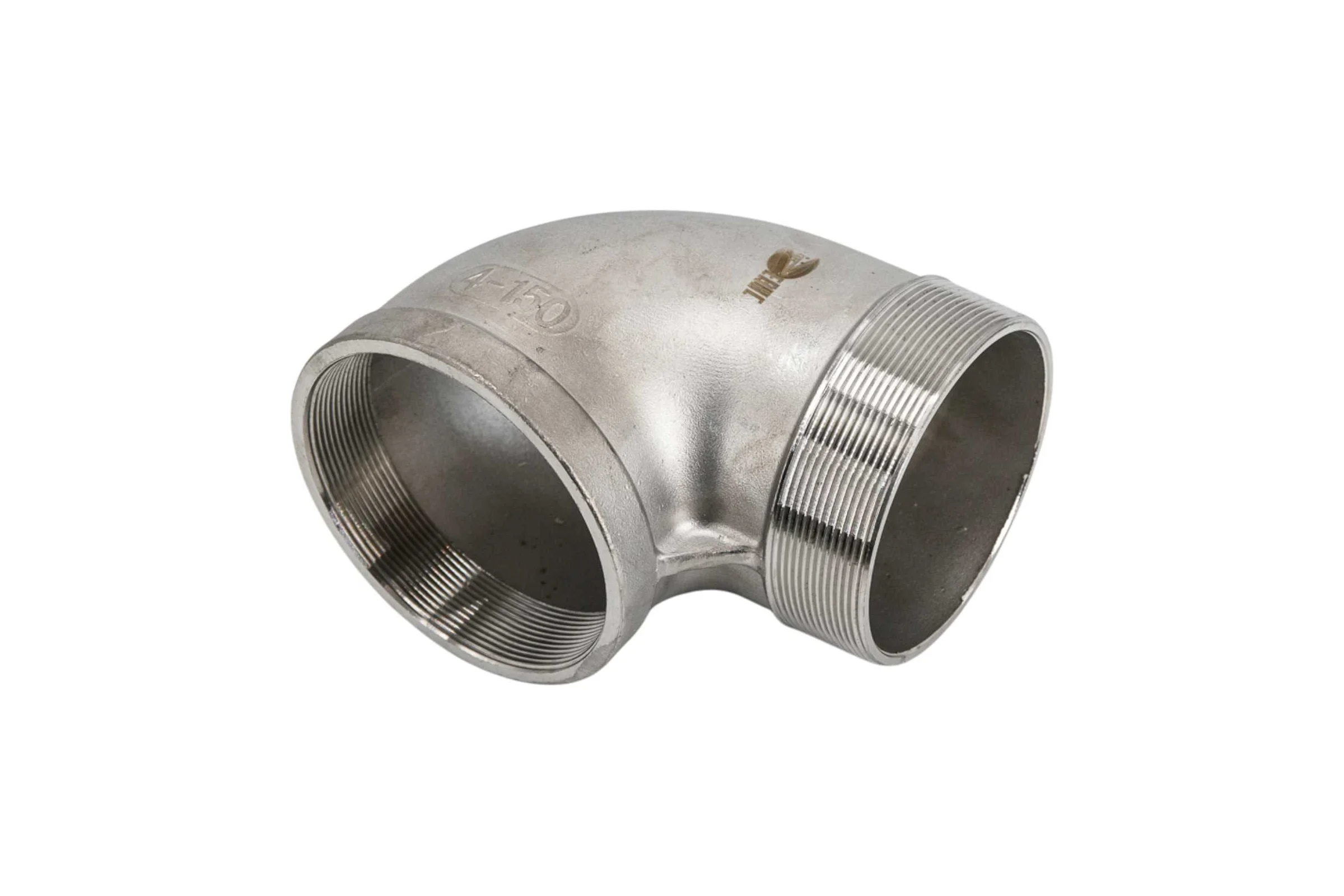 Отвод резьбовой NEWKEY вр/нр, нержавеющая сталь AISI304 DN 100 (4), (CF8), PN16 NK-FEDM100/4