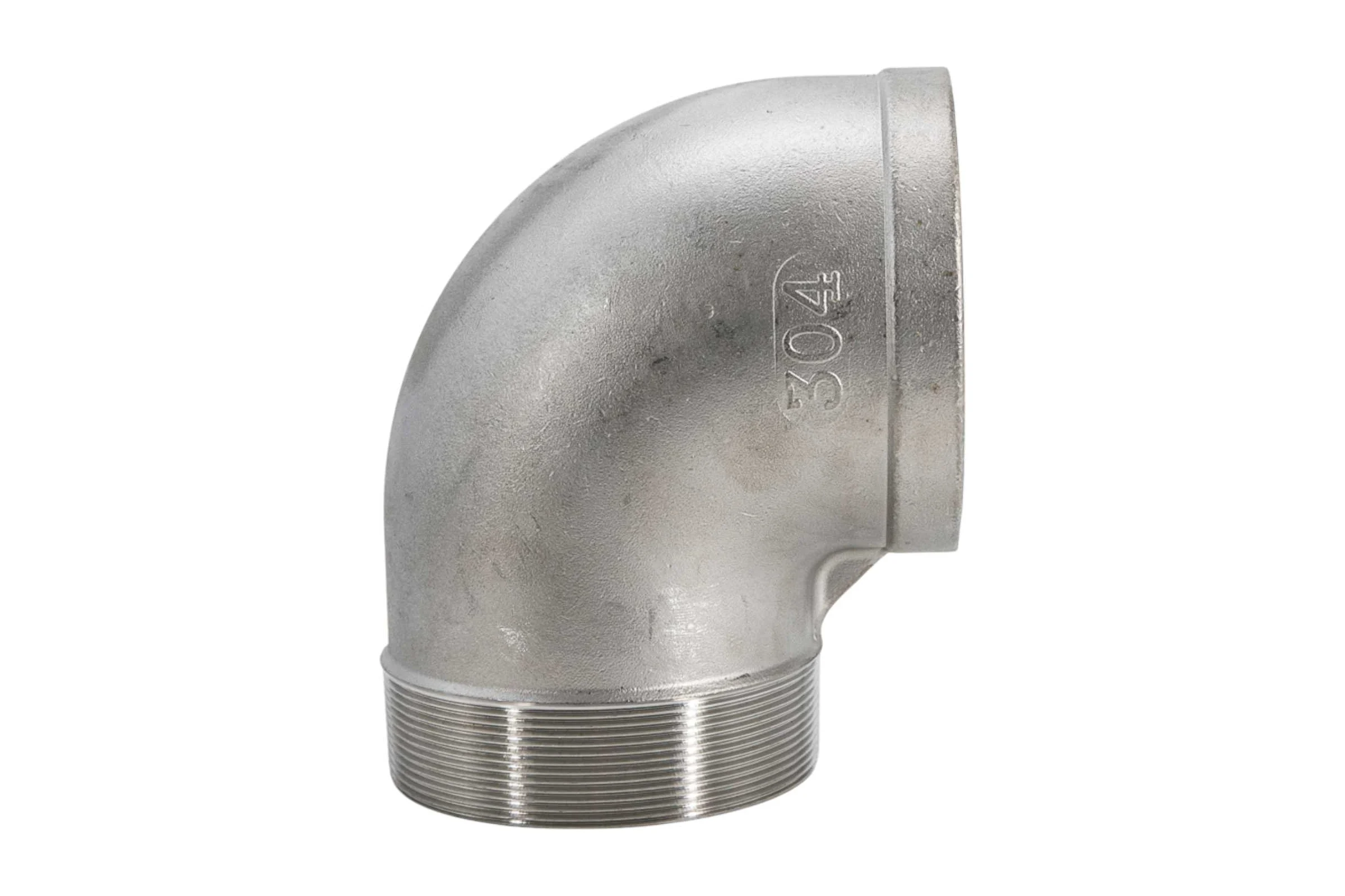 Отвод резьбовой NEWKEY вр/нр, нержавеющая сталь AISI304 DN 100 (4), (CF8), PN16 NK-FEDM100/4