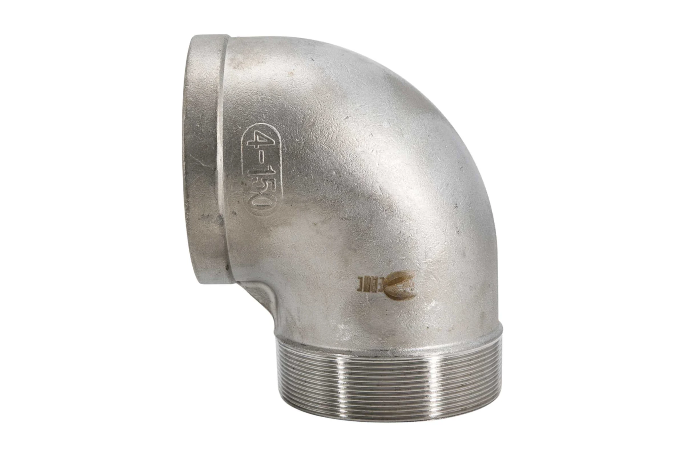 Отвод резьбовой NEWKEY вр/нр, нержавеющая сталь AISI304 DN 100 (4), (CF8), PN16 NK-FEDM100/4