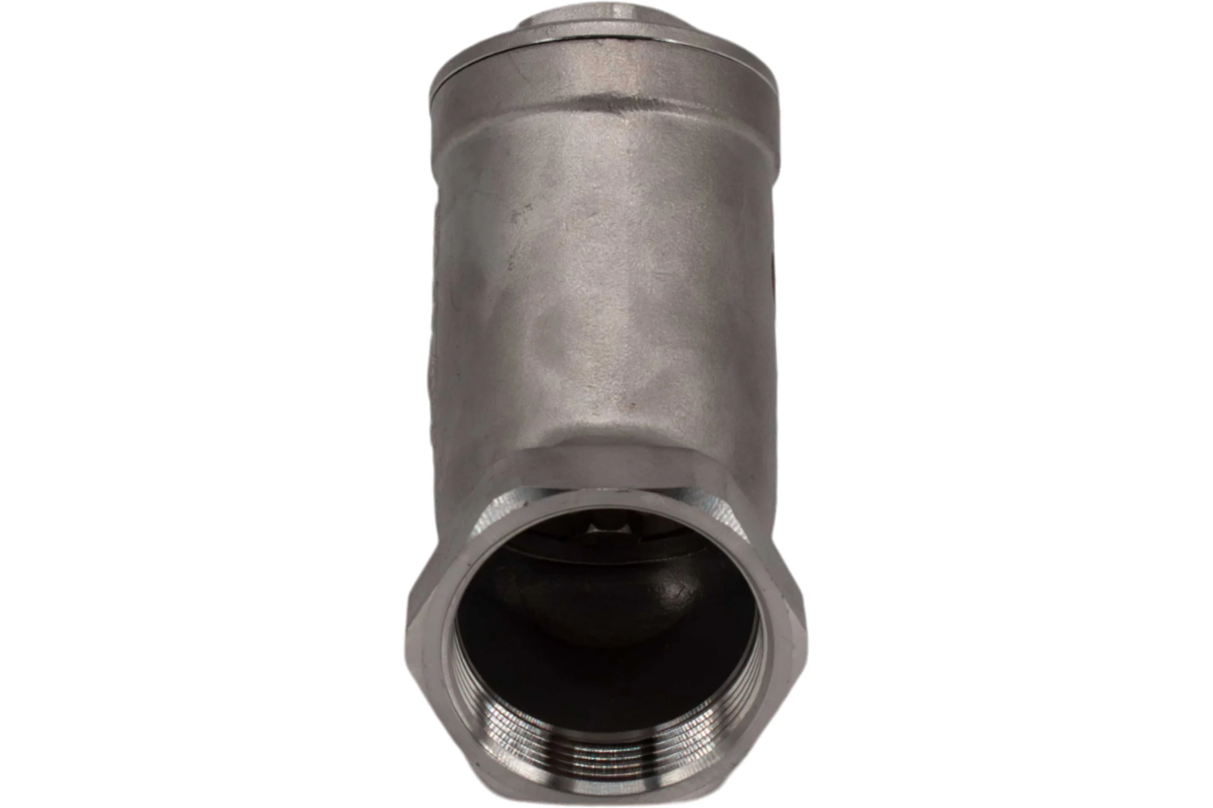Обратный клапан муфтовый NEWKEY Y-тип, нержавеющая сталь AISI316 DN40 (1_1/2), (CF8M), PN40 NK-YC40/6