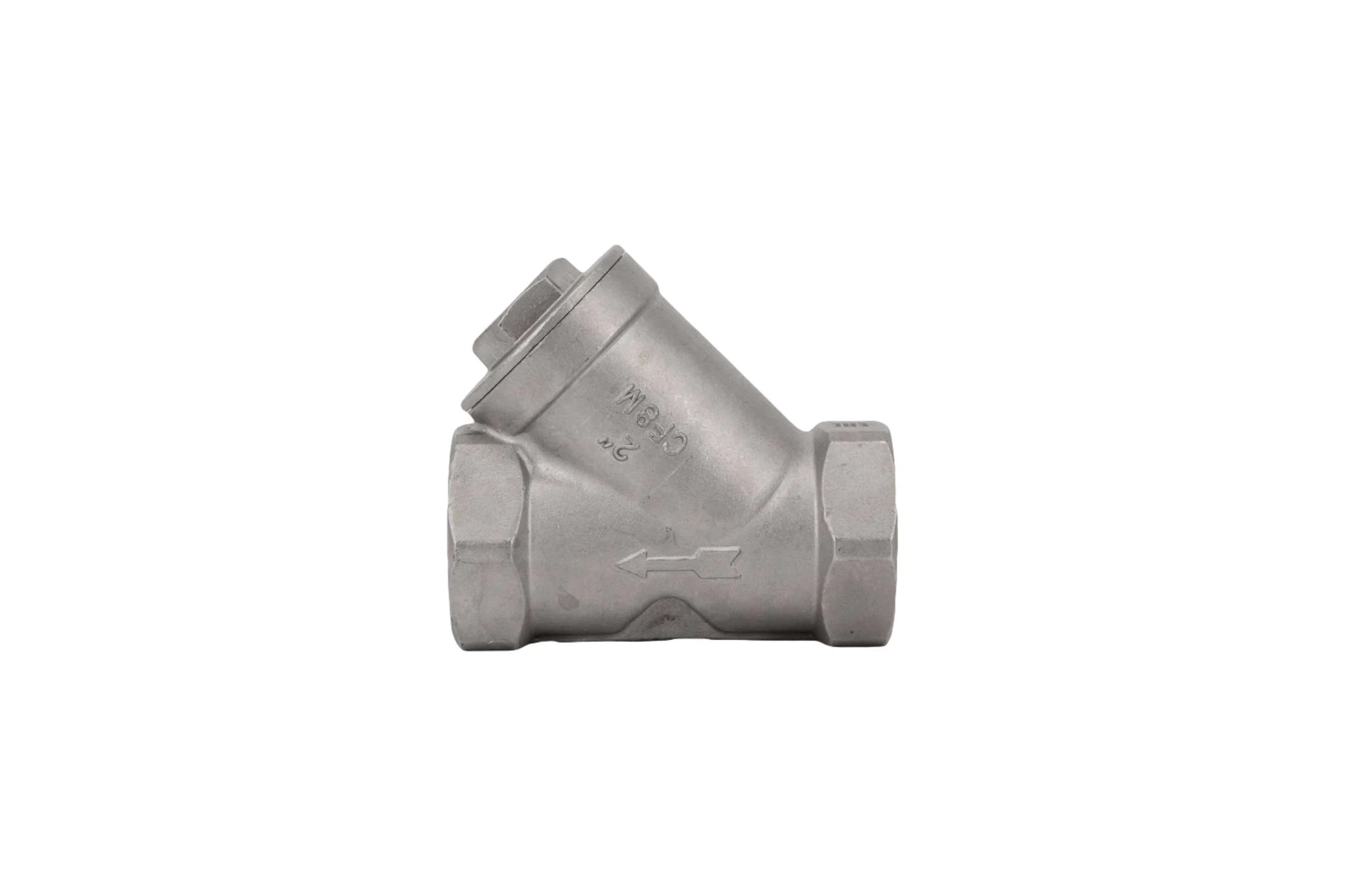 Обратный клапан муфтовый NEWKEY Y-тип, нержавеющая сталь AISI316 DN50 (2), (CF8M), PN40 NK-YC50/6