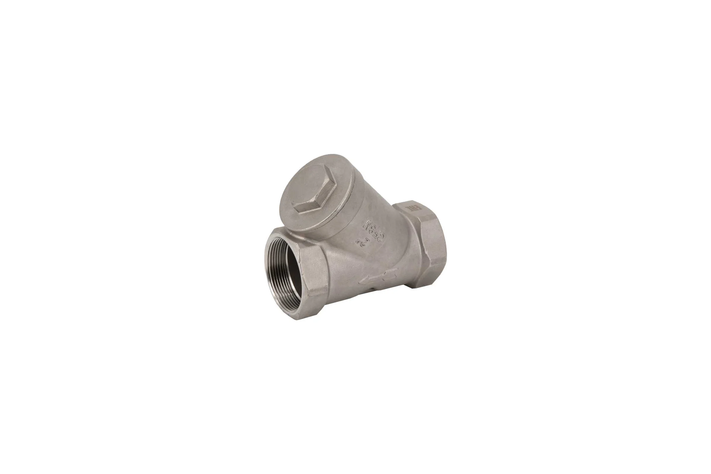 Обратный клапан муфтовый NEWKEY Y-тип, нержавеющая сталь AISI316 DN50 (2), (CF8M), PN40 NK-YC50/6