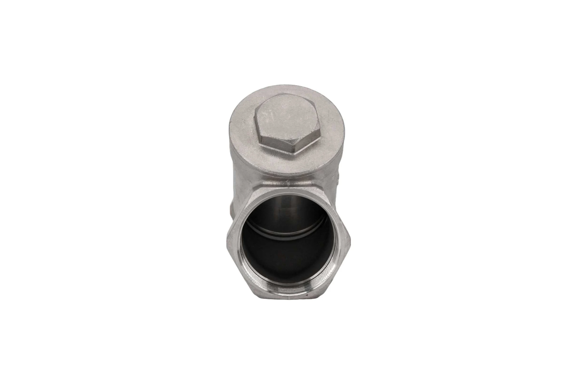 Обратный клапан муфтовый NEWKEY Y-тип, нержавеющая сталь AISI316 DN50 (2), (CF8M), PN40 NK-YC50/6