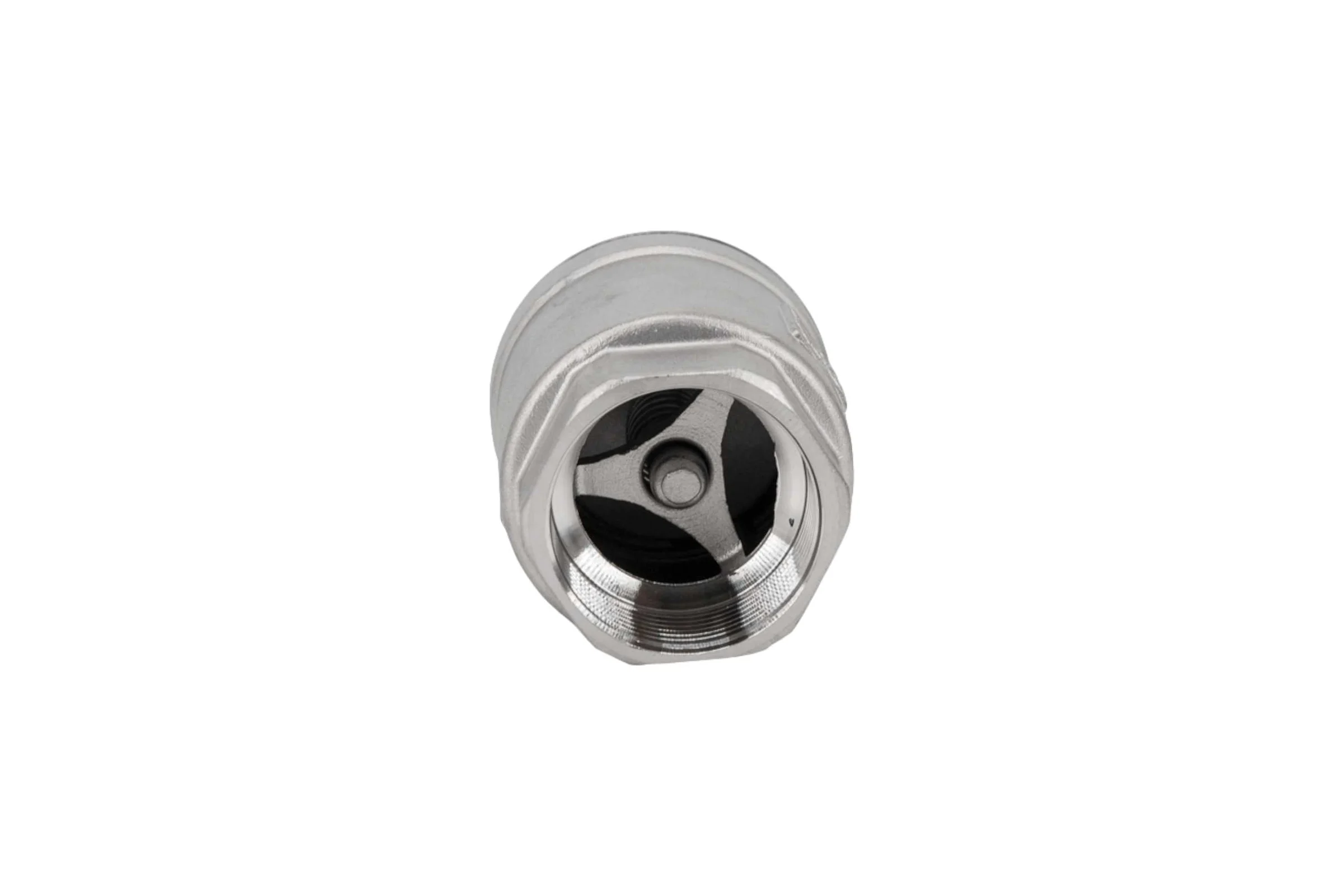 Обратный клапан муфтовый NEWKEY прямой, нержавеющая сталь AISI304 DN40 (1_1/2), (CF8), PN40 NK-CS40/4
