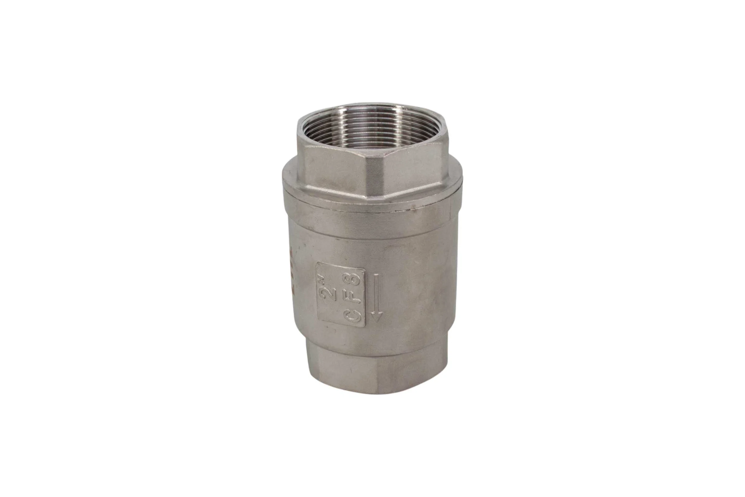 Обратный клапан муфтовый NEWKEY прямой, нержавеющая сталь AISI304 DN50 (2), (CF8), PN40 NK-CS50/4