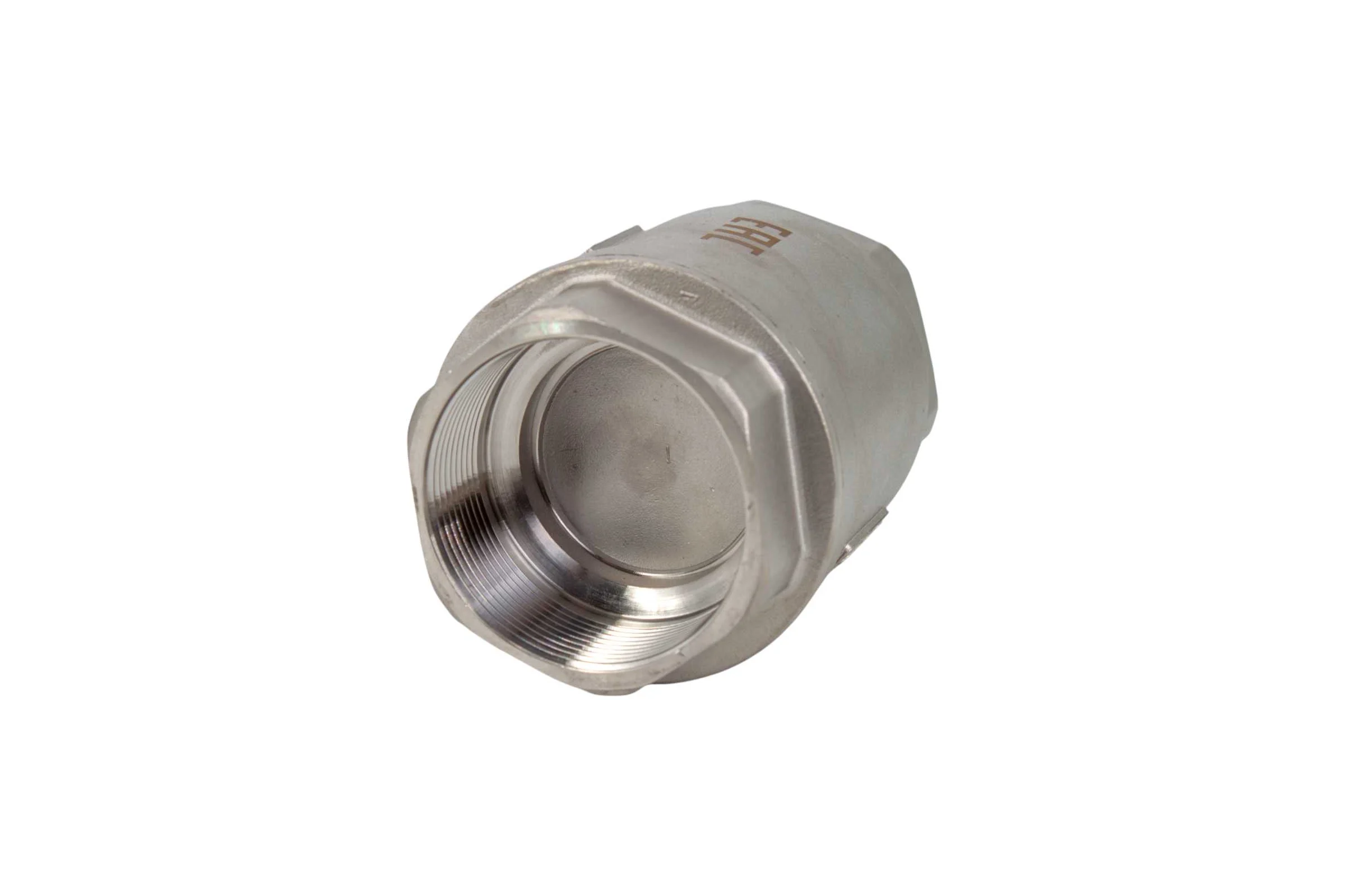 Обратный клапан муфтовый NEWKEY прямой, нержавеющая сталь AISI304 DN50 (2), (CF8), PN40 NK-CS50/4