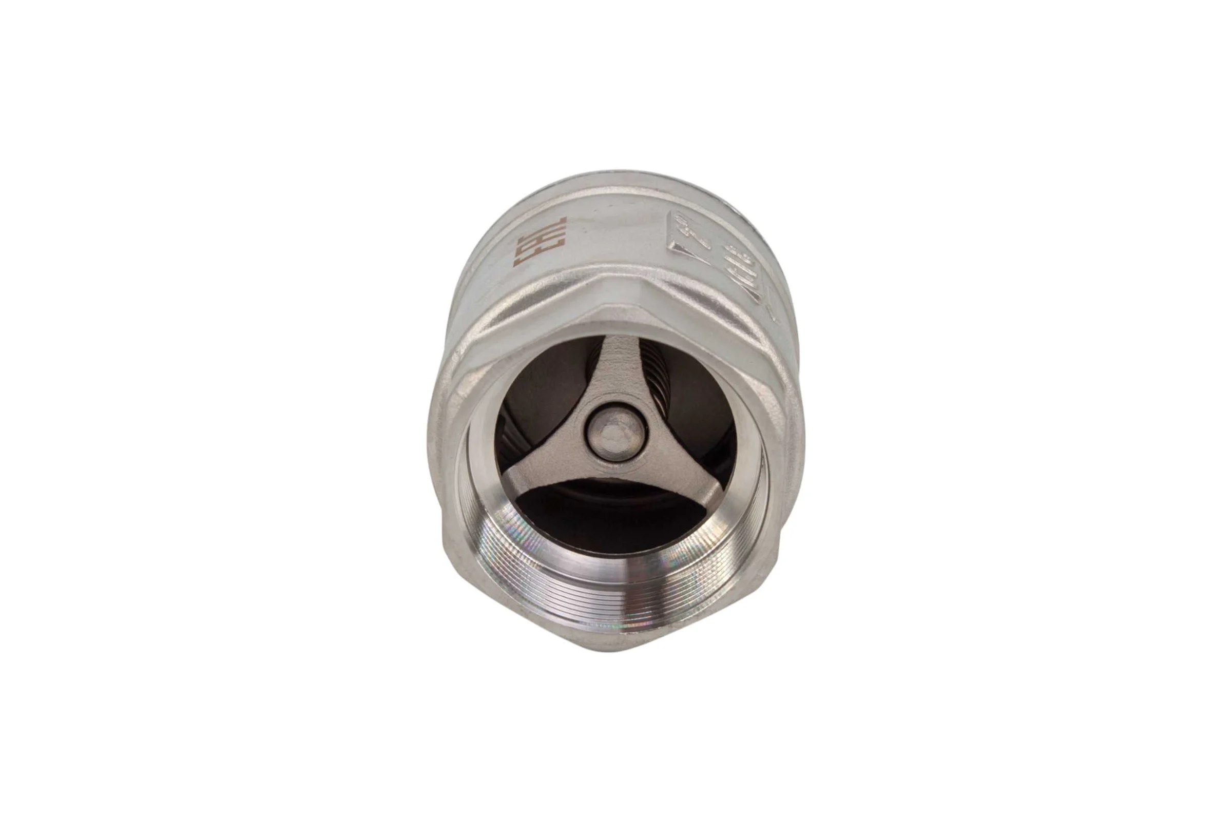 Обратный клапан муфтовый NEWKEY прямой, нержавеющая сталь AISI304 DN50 (2), (CF8), PN40 NK-CS50/4
