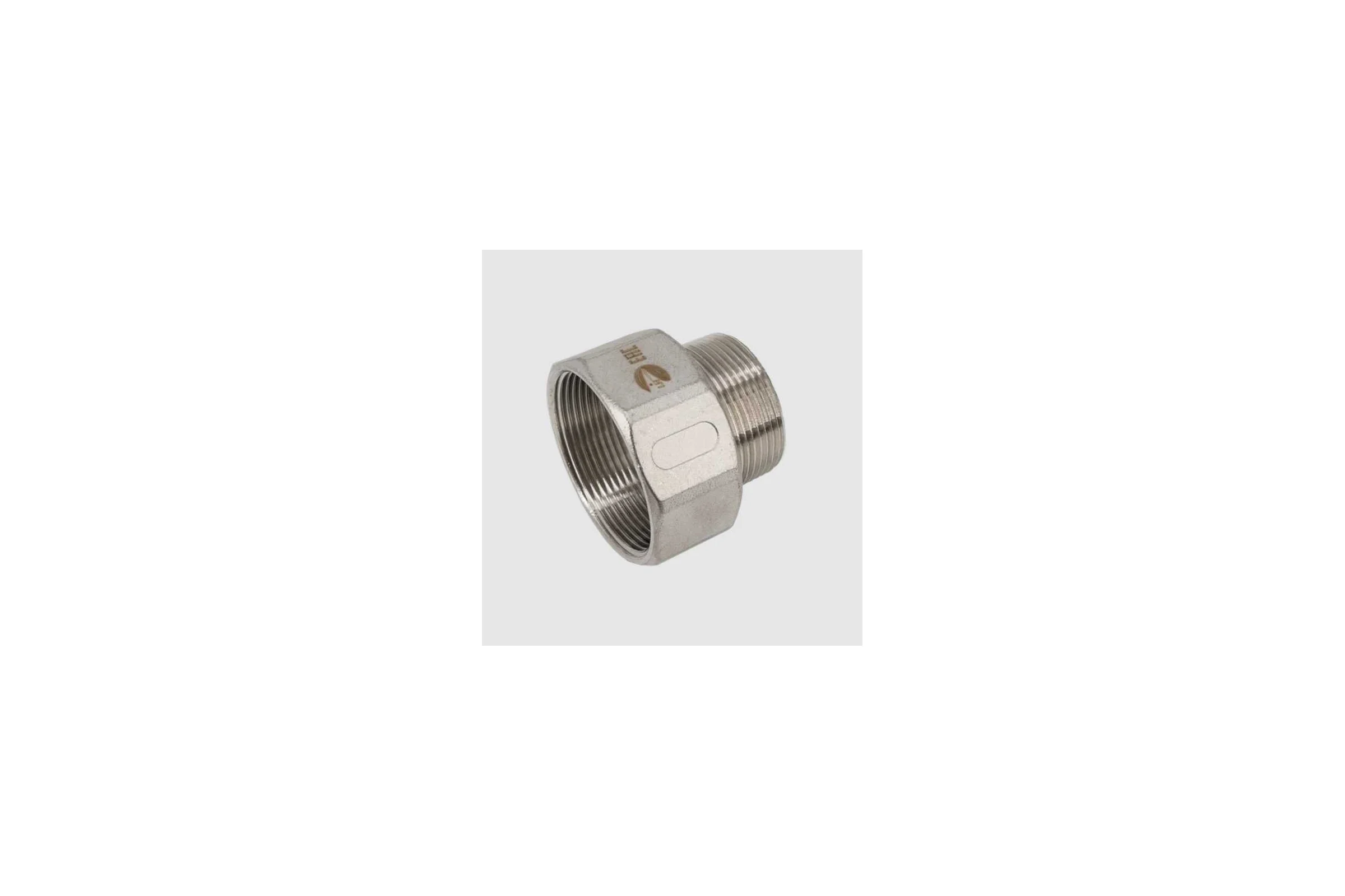Футорка обратная NEWKEY нержавеющая сталь AISI304 DN25 x DN15 (1x1/2), (CF8), PN16 NK-FHBN25x15/4