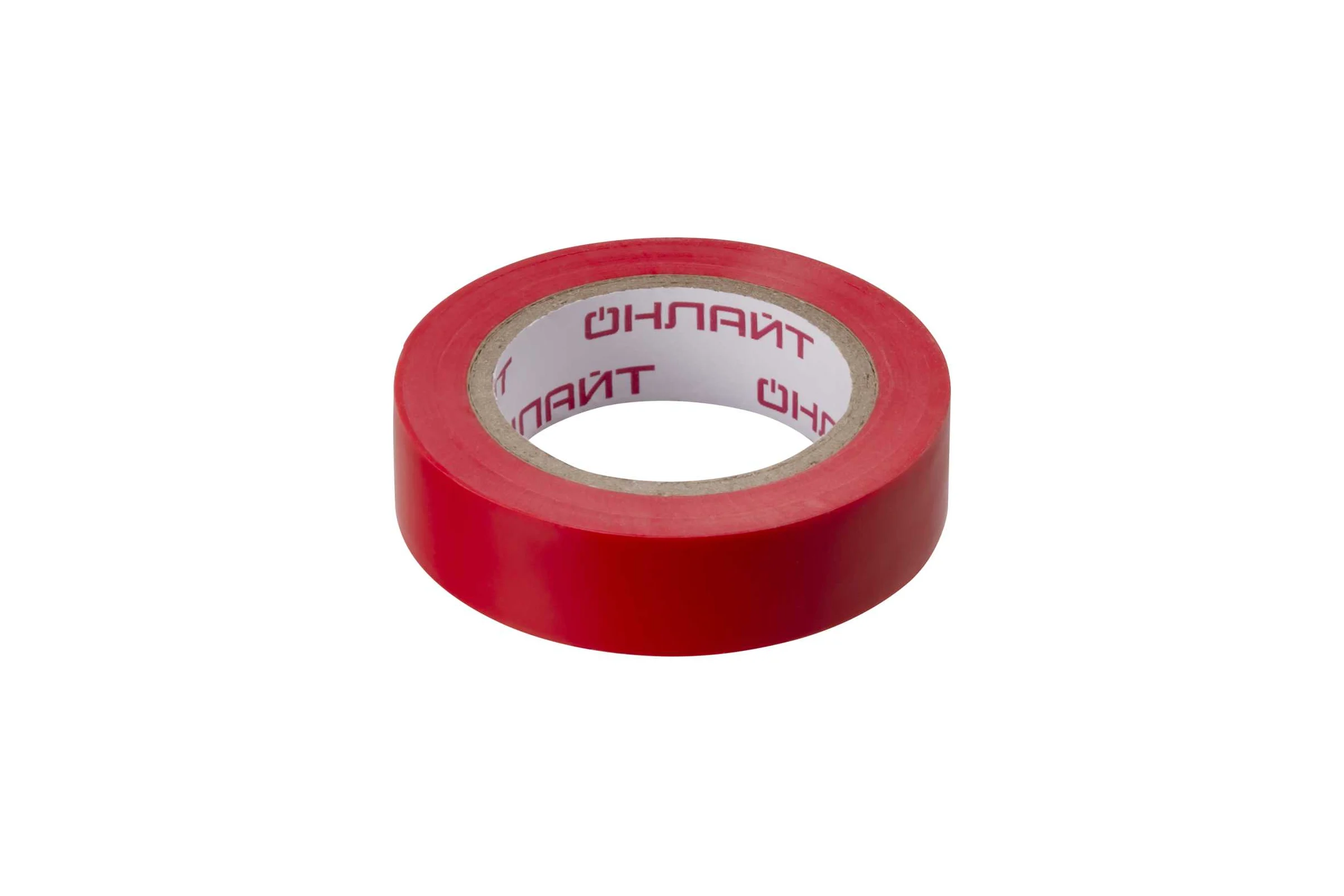 Изолента ОНЛАЙТ OIT-B15-10/R ПВХ, красная, Китай 61878