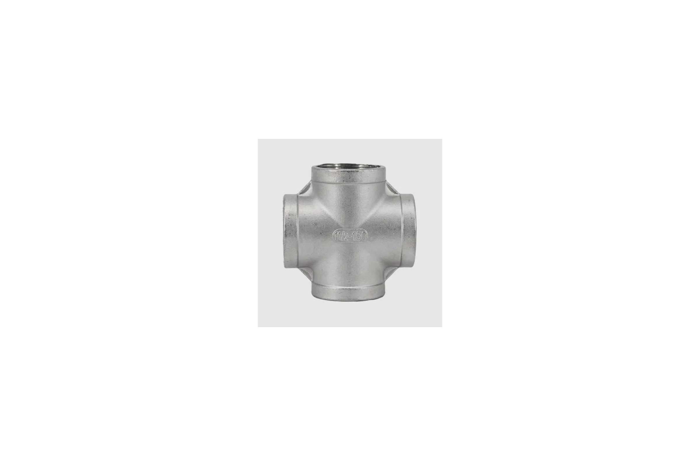 Крестовина NEWKEY нержавеющая сталь AISI304 DN40 (1_1/2'), (CF8), PN16 NK-DCF40/4