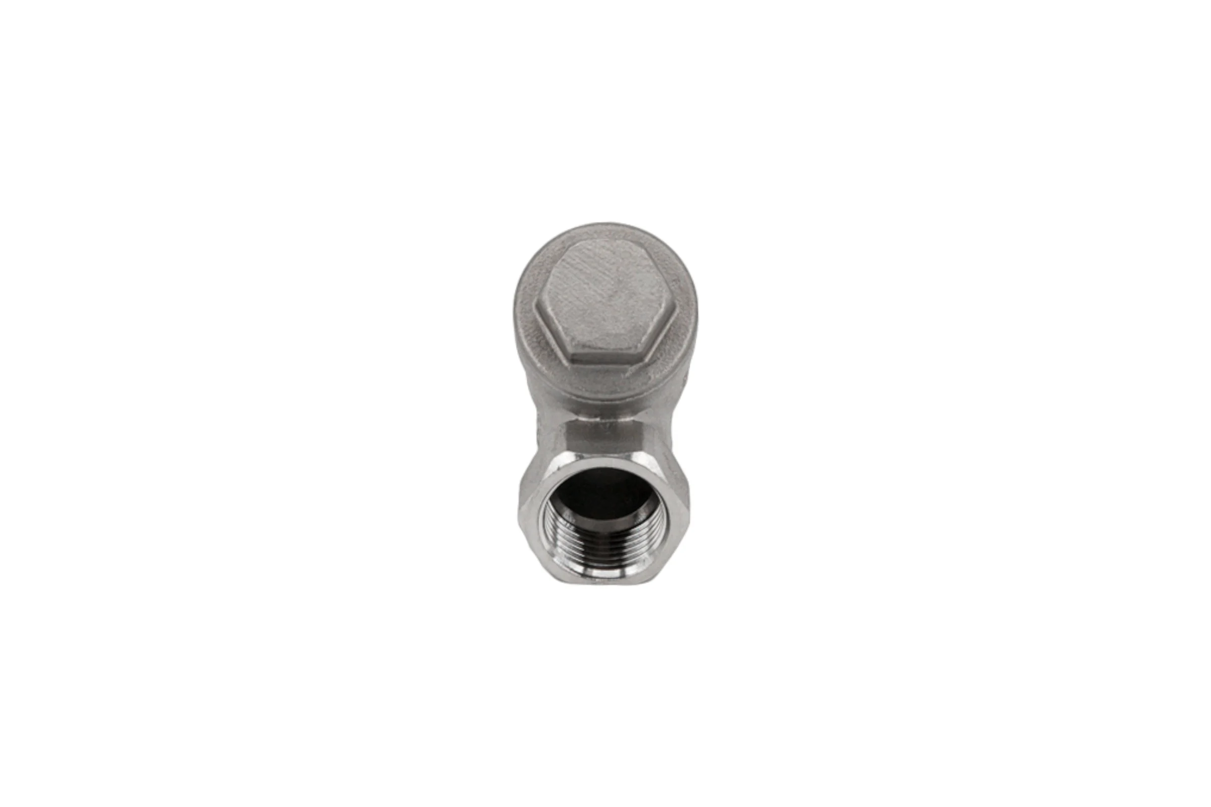 Обратный клапан NEWKEY муфтовый Y-тип нержавеющий, AISI316 DN15 (1/2), (CF8M), PN64 NK-YC15/6