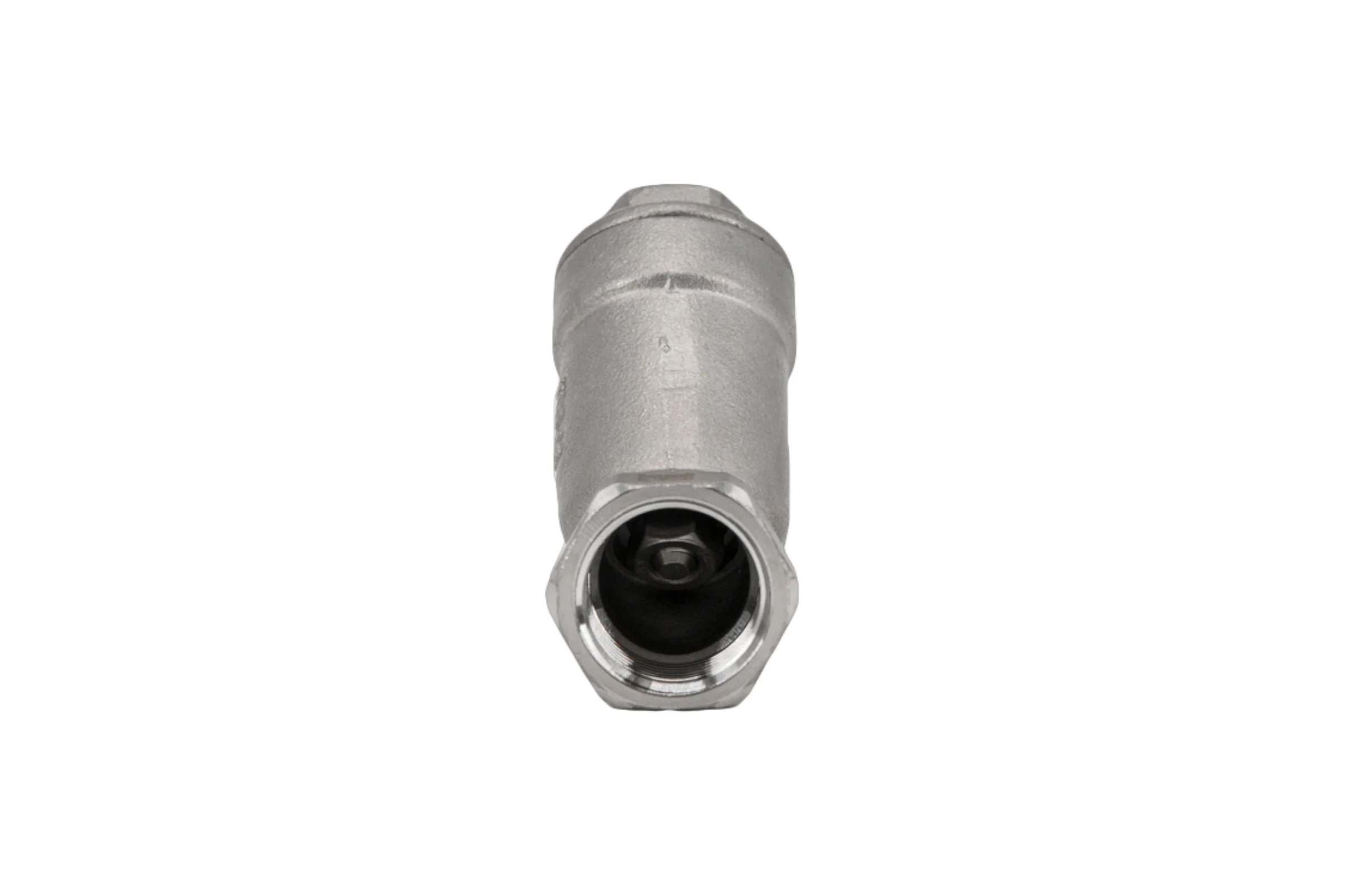 Обратный клапан NEWKEY муфтовый Y-тип нержавеющий, AISI316 DN15 (1/2), (CF8M), PN64 NK-YC15/6