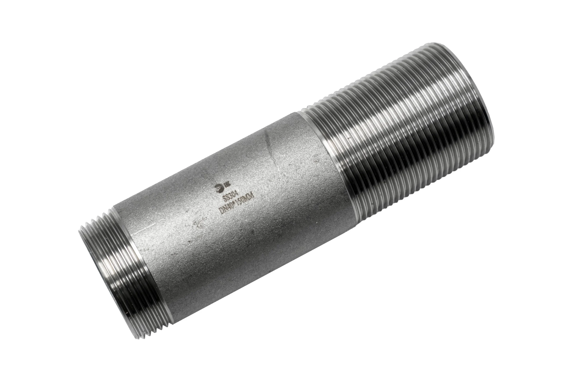 Сгон резьбовой нержавеющий NEWKEY AISI304 DN40 (1_1/2), (CF8), PN16 NK-DPC40/4