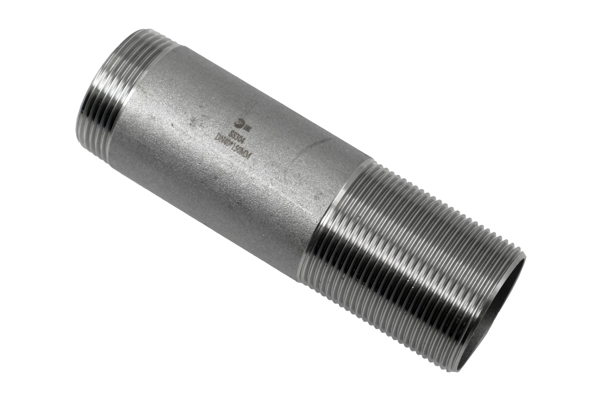 Сгон резьбовой нержавеющий NEWKEY AISI304 DN40 (1_1/2), (CF8), PN16 NK-DPC40/4