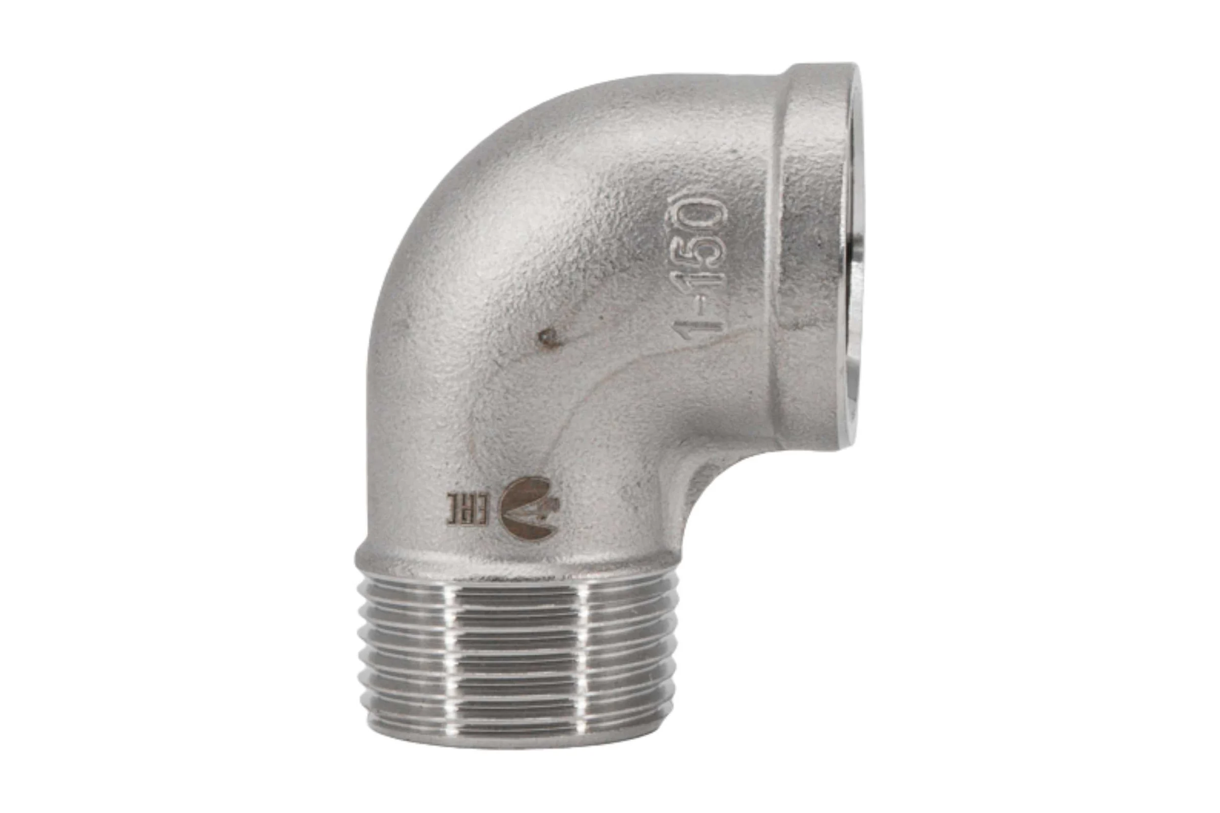 Отвод резьбовой NEWKEY вр/нр нержавеющий, AISI304 DN25 (1), (CF8), PN16 NK-FEDM25/4