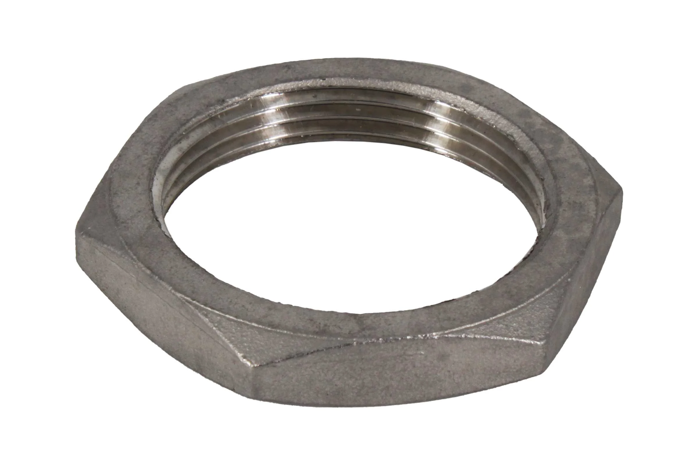 Контргайка 6-гранная нержавеющая NEWKEY AISI316 DN40 (1_1/2), (CF8M), PN16 NK-HNF40/6