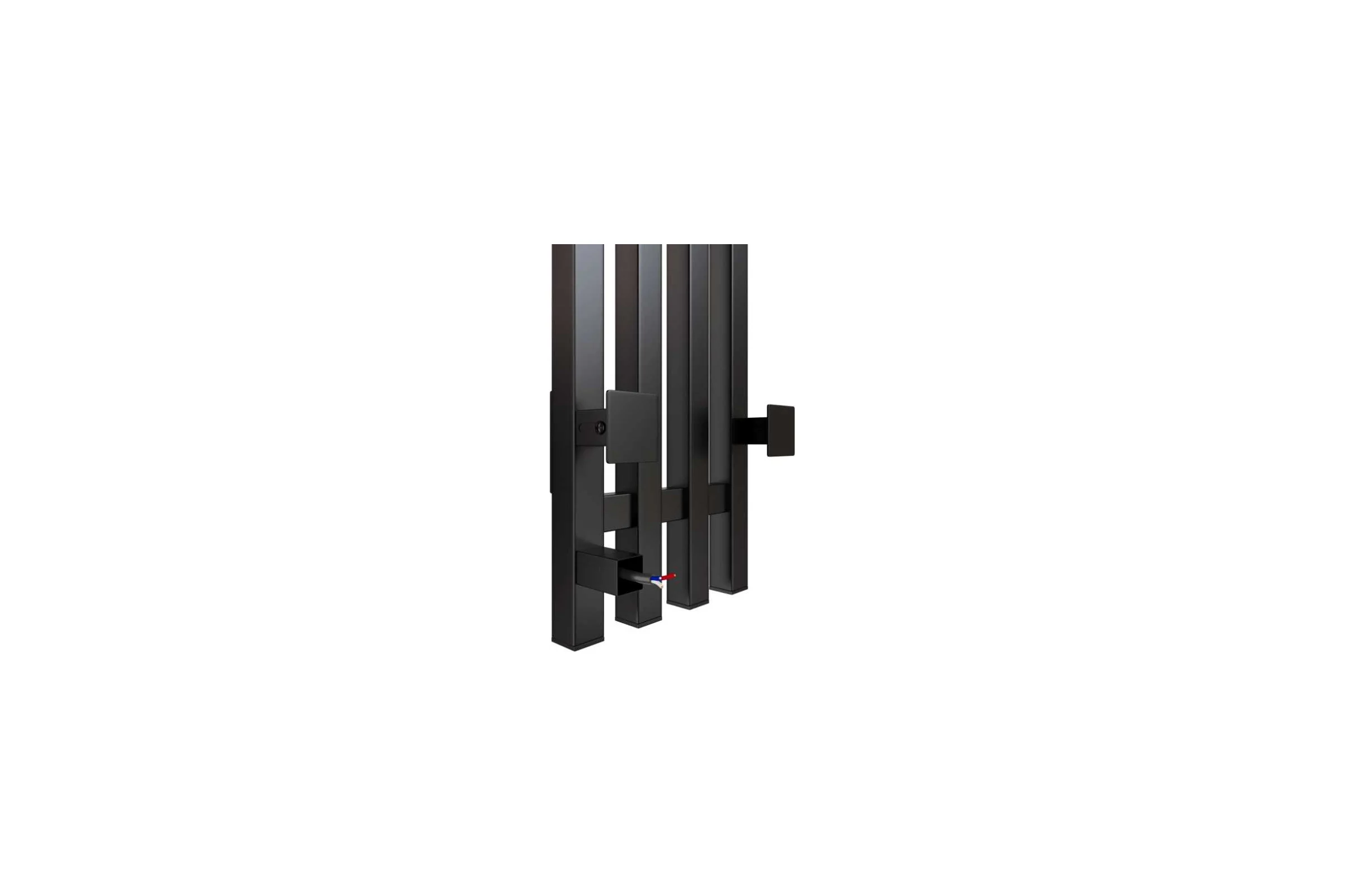 Полотенцесушитель MIXLINE MOON QUADRO BLACK 120/15 таймер, 206 Вт, электрический, черный 557163