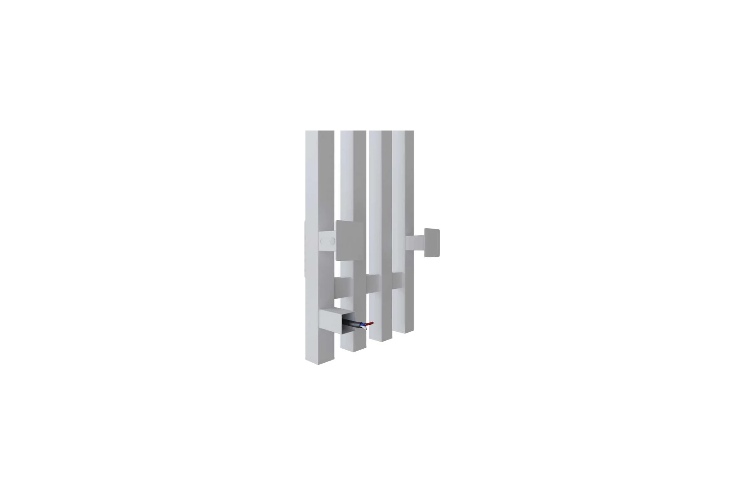 Полотенцесушитель MIXLINE MOON QUADRO WHITE 120/15 таймер, 206 Вт, электрический, белый 557164
