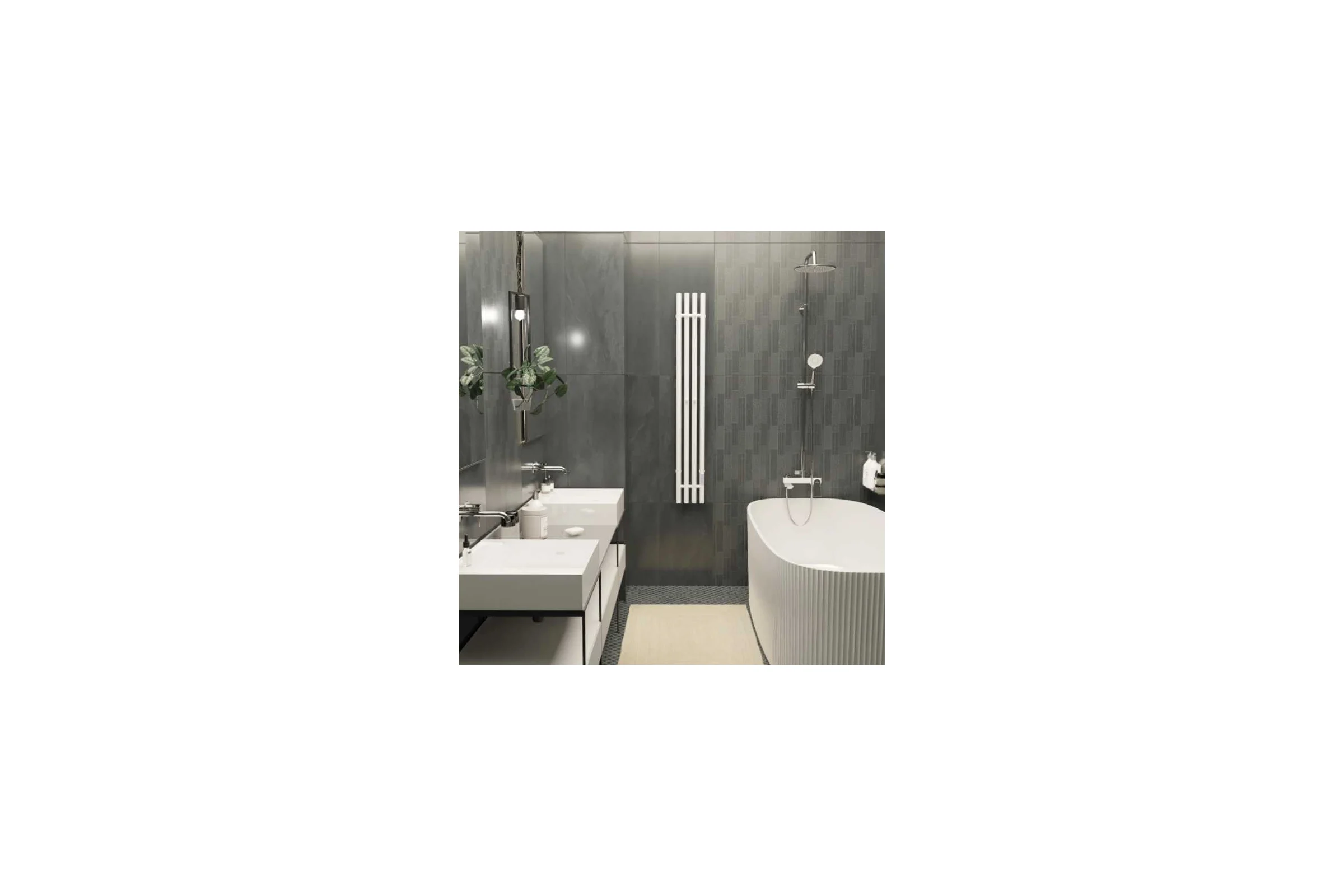 Полотенцесушитель MIXLINE MOON WHITE 120/15 таймер, 206 Вт, электрический, белый 557161