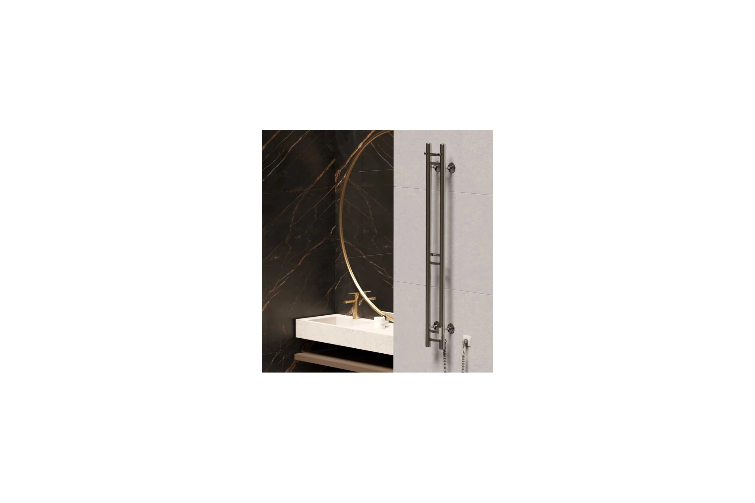Полотенцесушитель MIXLINE MOON СHROME 120/10 таймер, 284 Вт, электрический 556253