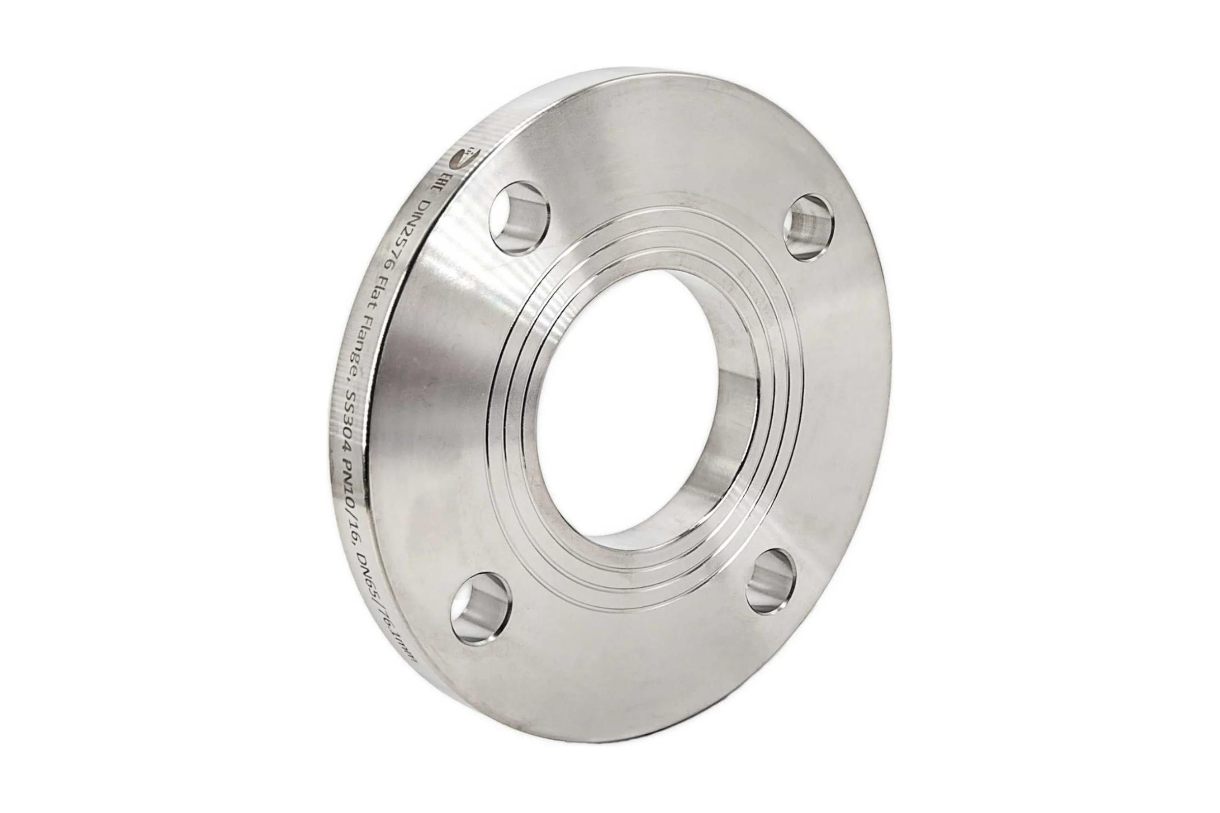 Фланец плоский NEWKEY DIN2576 нержавеющий, AISI304 DN65 (2_1/2) (76,1мм), (CF8), РN10/16 NK-FD65/4