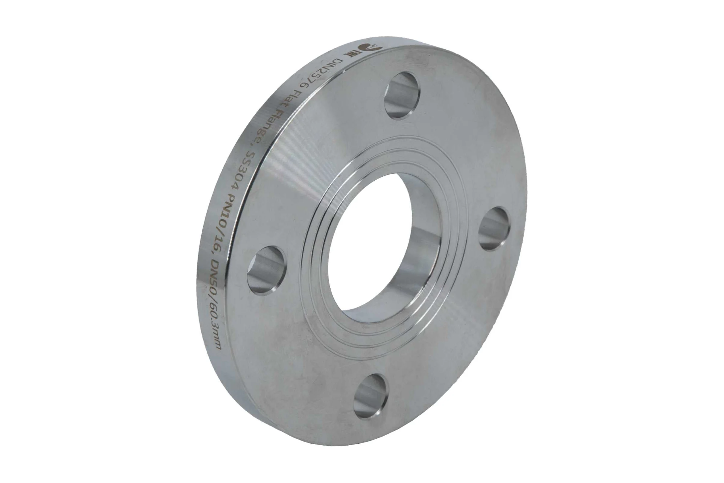 Фланец плоский NEWKEY DIN2576 нержавеющий, AISI304 DN50 (2) (60,3мм), (CF8), РN10/16 NK-FD50/4