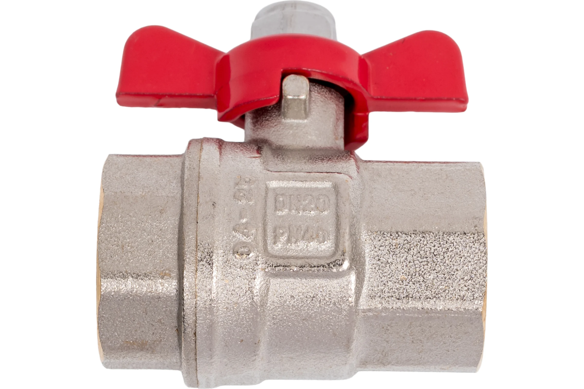 Кран шаровой MVI ГОСТ, 3/4 вн-вн, рукоятка «бабочка» (БММ) BV.913.05