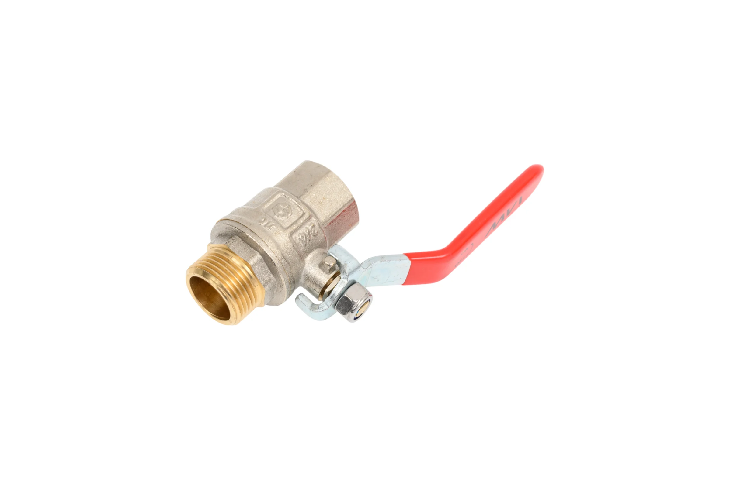 Кран шаровой MVI ГОСТ, 3/4 вн-нар, рычажная рукоятка (РМЦ) BV.912.05