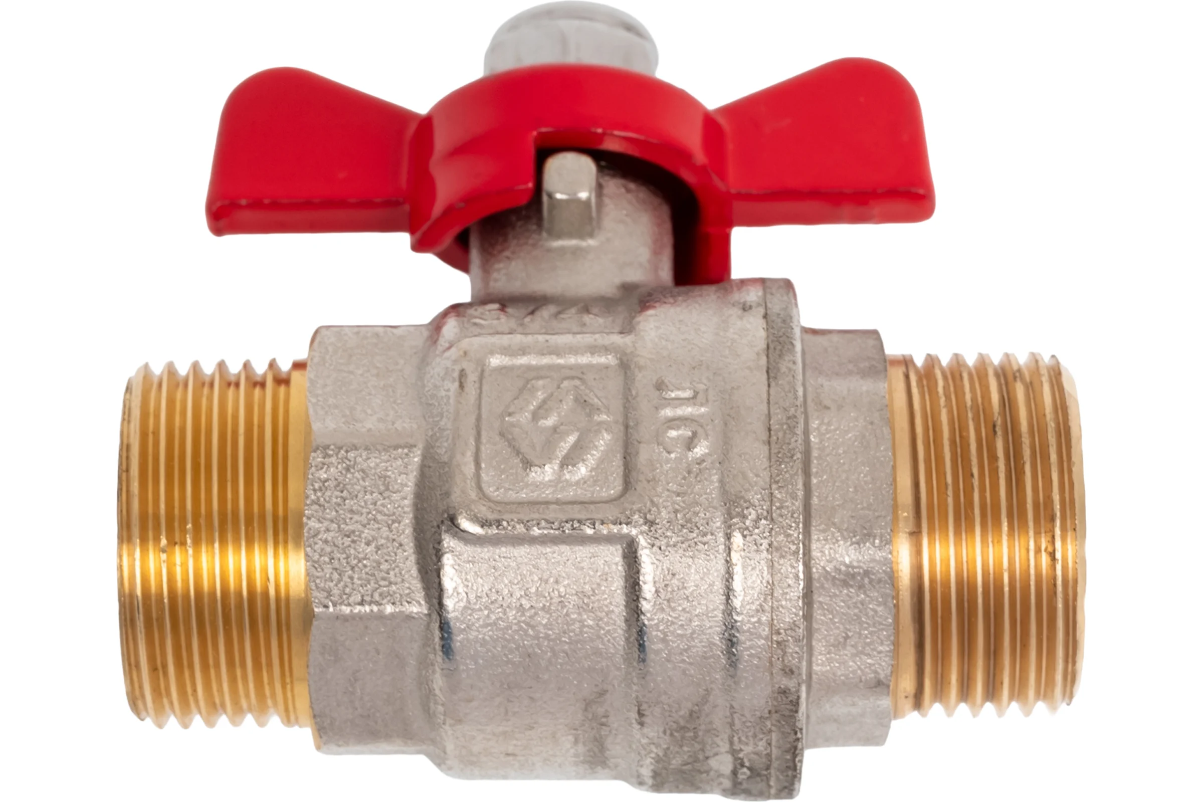 Кран шаровой MVI ГОСТ, 3/4 нар-нар, рукоятка «бабочка» (БЦЦ) BV.915.05