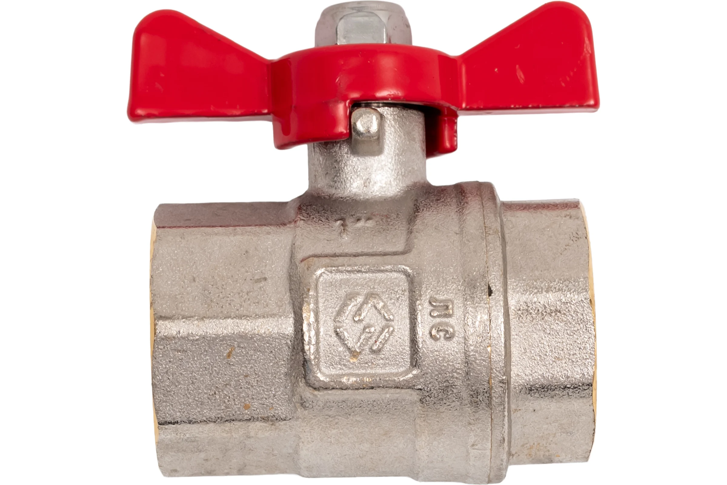 Шаровой кран MVI ГОСТ, 1 вн.-вн., рукоятка «бабочка» (БММ) BV.913.06