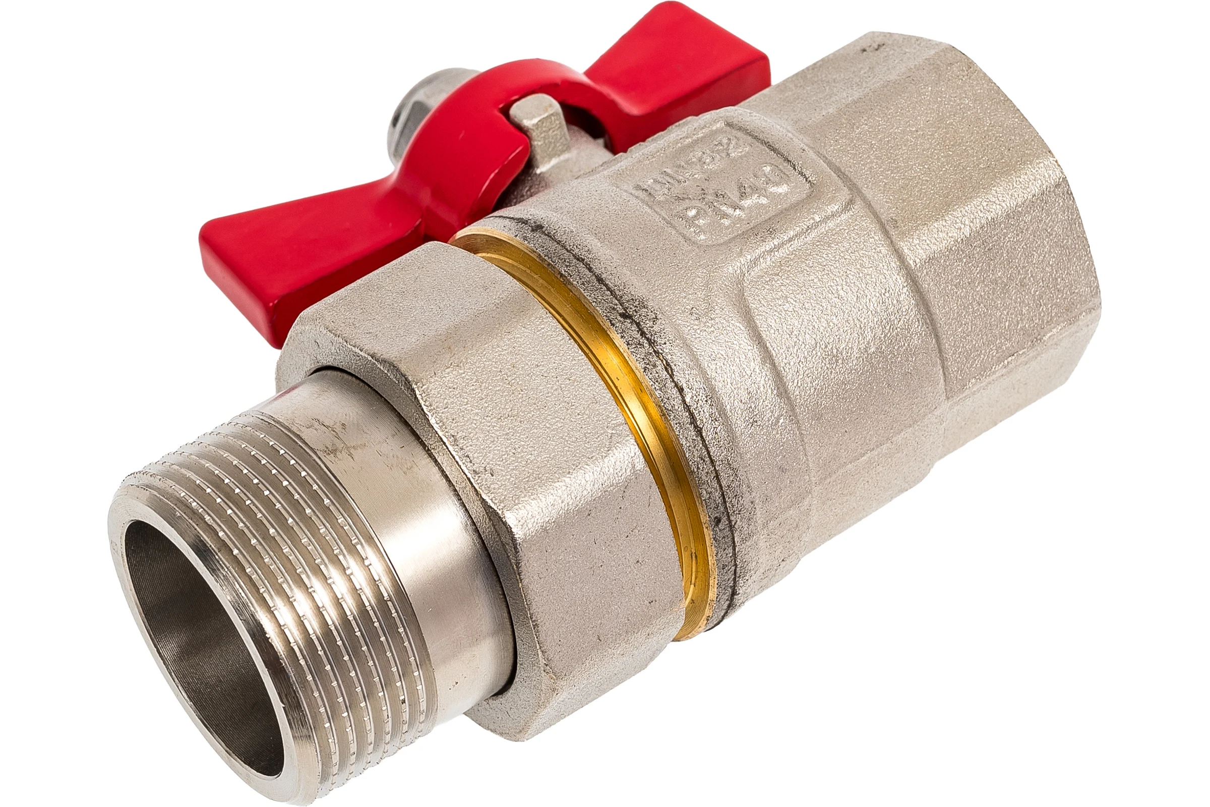 Кран-американка MVI ГОСТ, 1 1/4 вн-нар, рукоятка «бабочка» BV.920.07