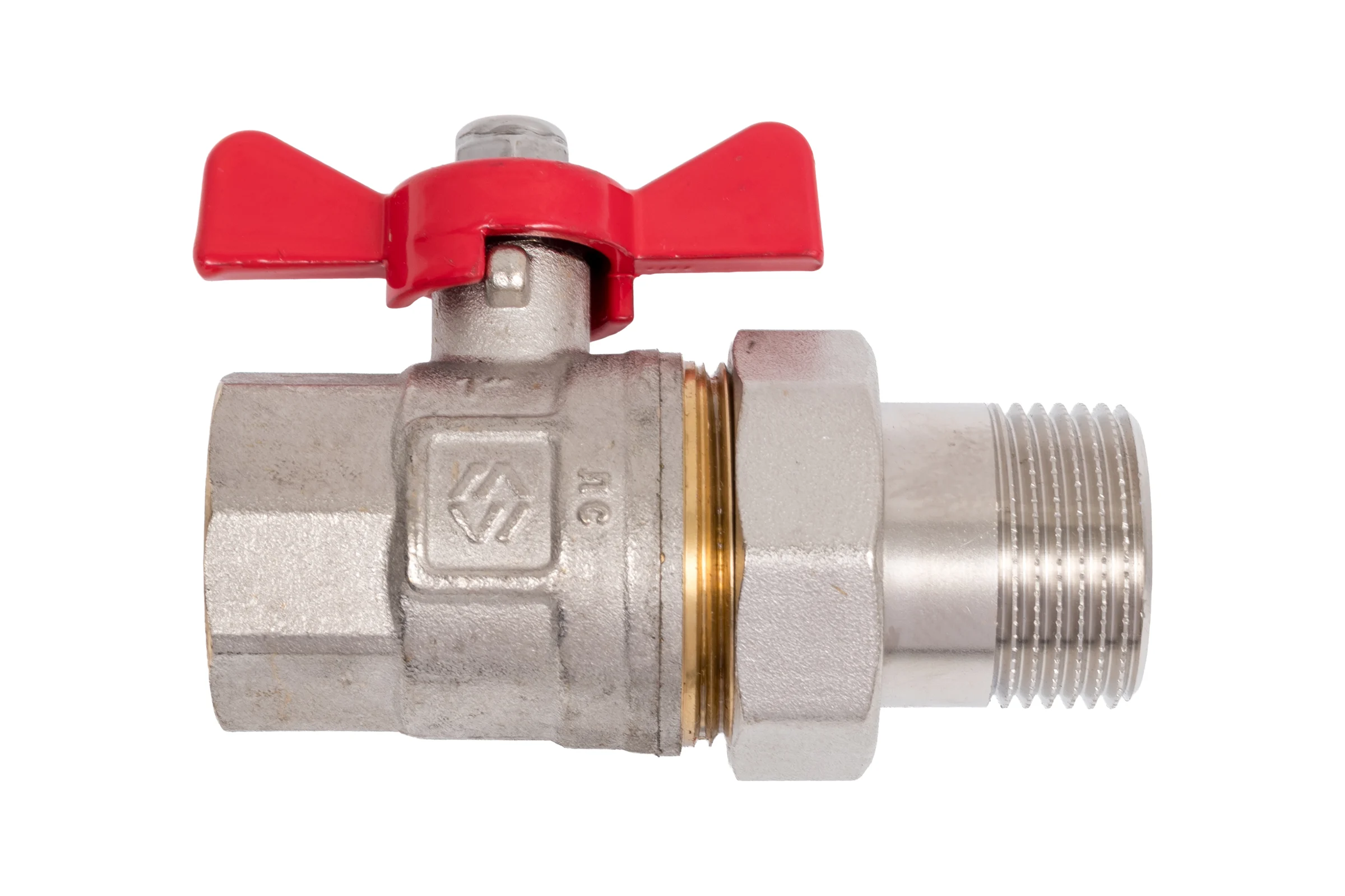Кран-американка MVI ГОСТ, 1 вн-нар, рукоятка «бабочка» BV.920.06