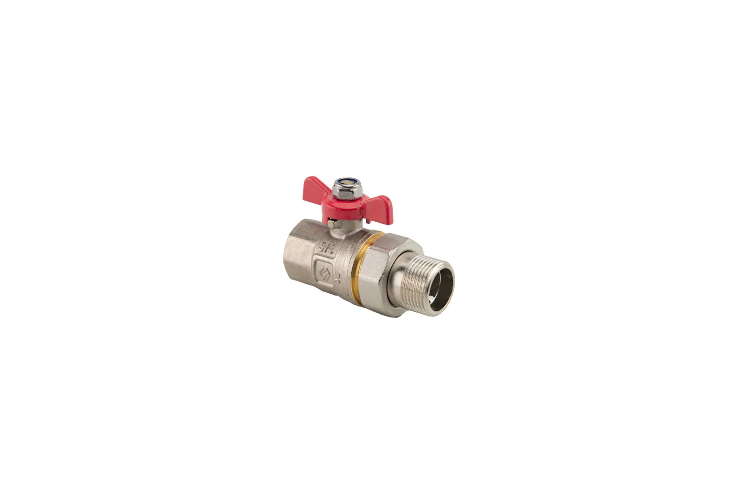 Кран-американка MVI ГОСТ, 3/4 вн-нар, рукоятка «бабочка» BV.920.05