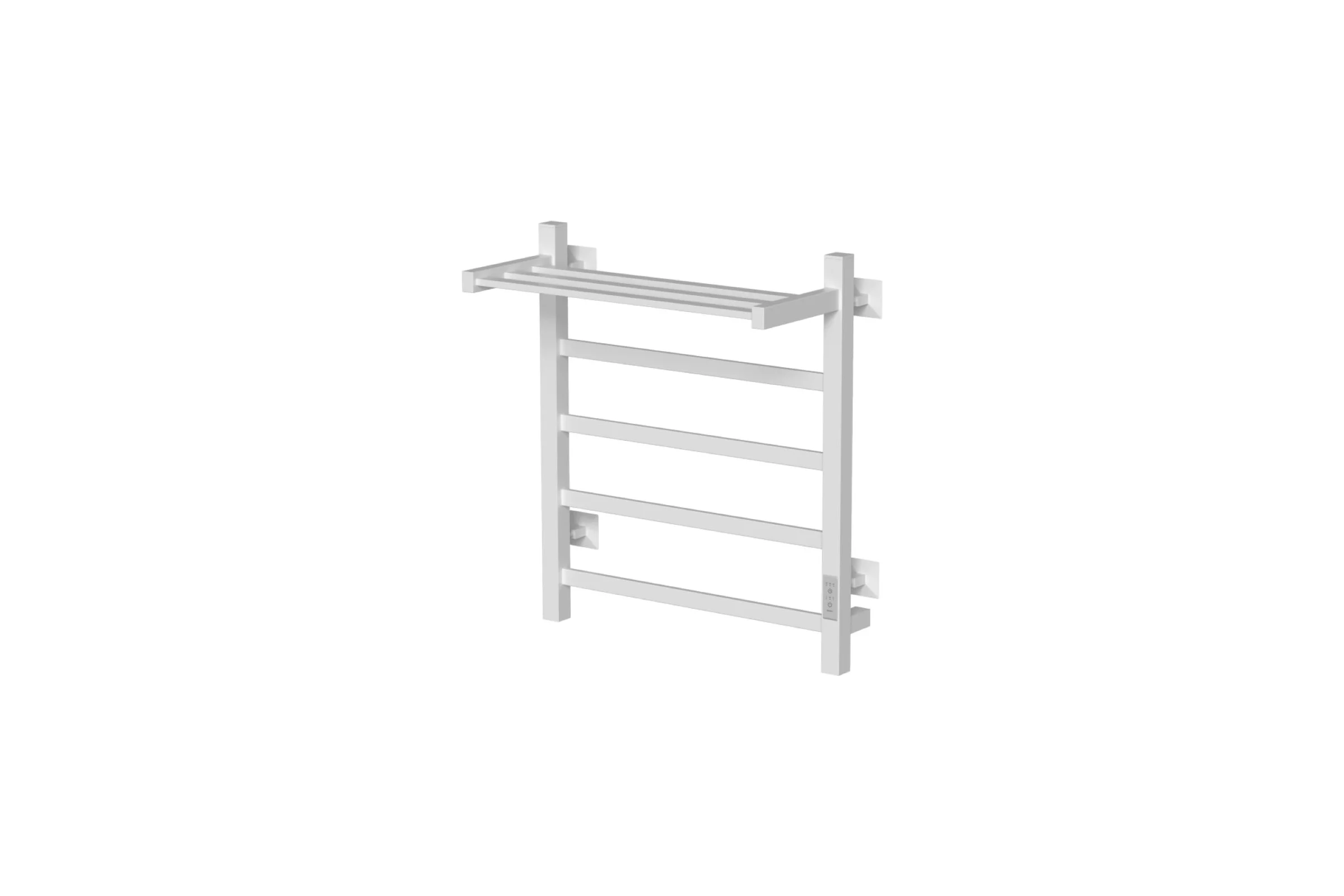 Полотенцесушитель MIXLINE TRIUMPH 60x50 таймер, 419Вт, 4 перекладины + ПОЛКА электрический БЕЛЫЙ 557343