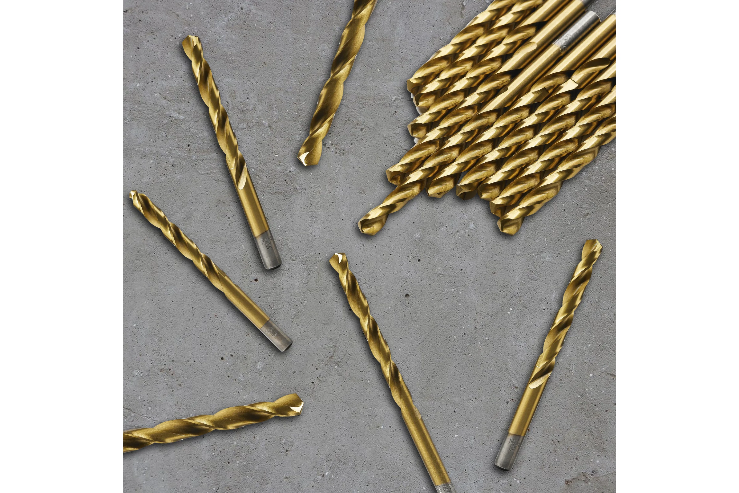 Набор сверл по металлу ц/х Advancetool 1-10мм, 19 шт, HSS6542M2 (Р6М5) c TiN покрытием H8 DIN338 ADT-НСЦХ1-10Т6542