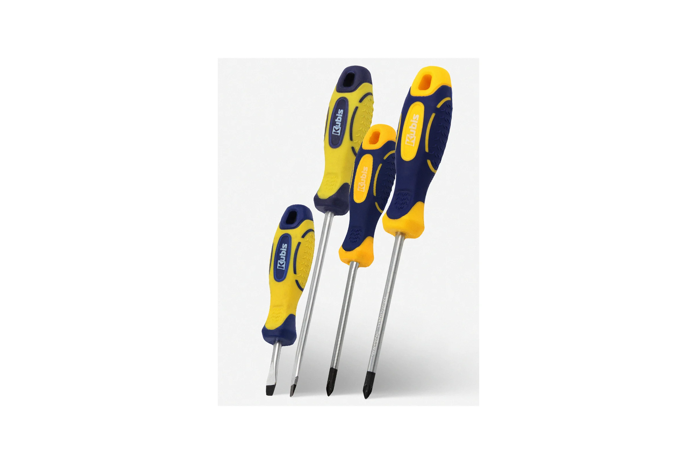 Набор отверток KUBIS PH1*75, PZ2*100, SL5*100, SL6*38 CrV KBS_set04