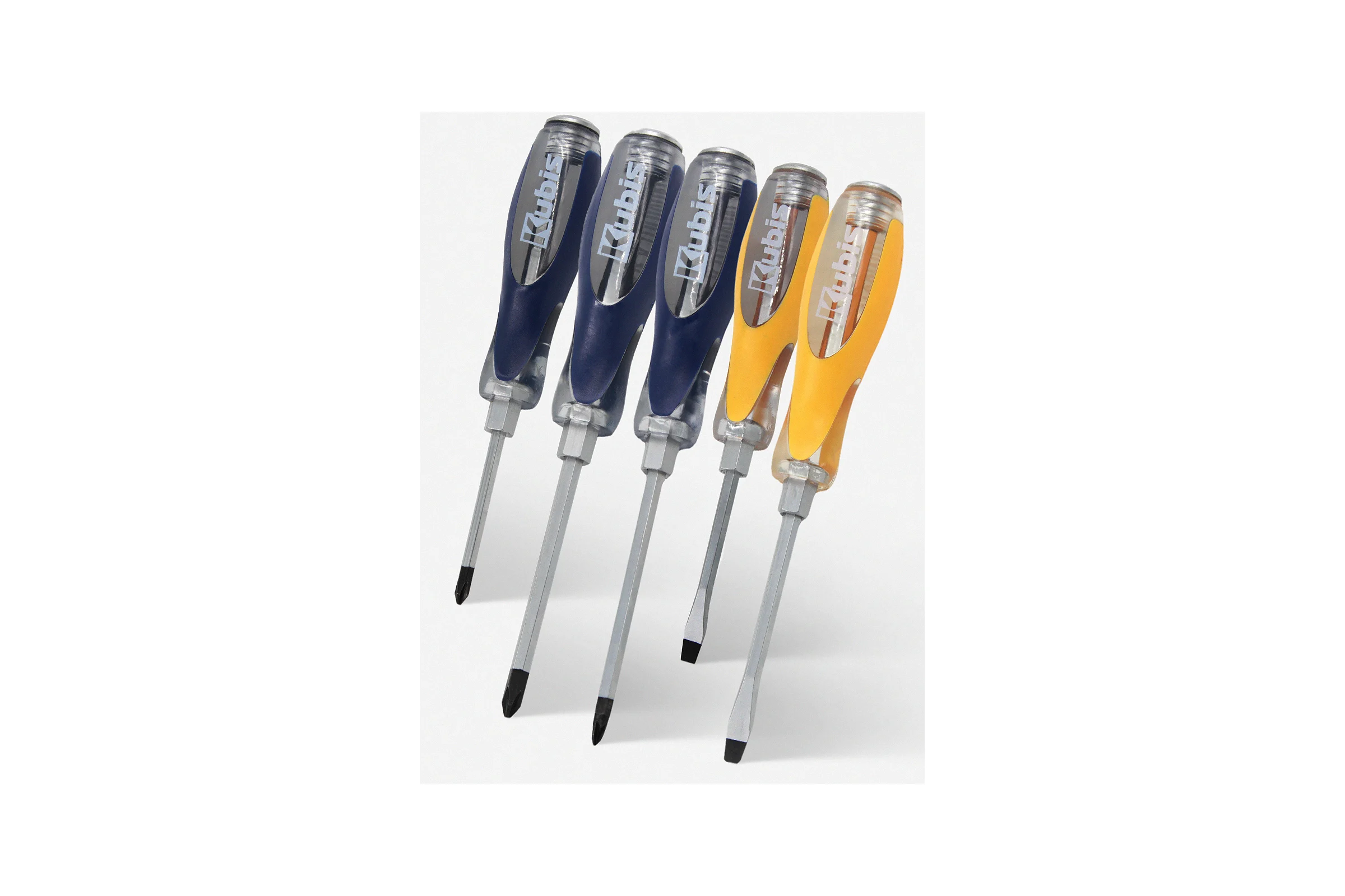 Набор отверток KUBIS PH1*75, PH2*100, PZ2*100, SL5*75, SL6*100, CrV KBS_set03