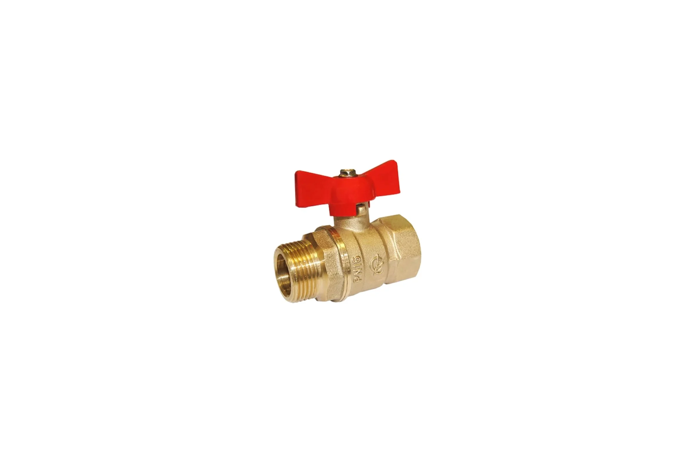 Кран шаровой ГАЛЛОП 1/2'' вн/нар бабочка 11б27п1 Стандарт 231 PN40 532610