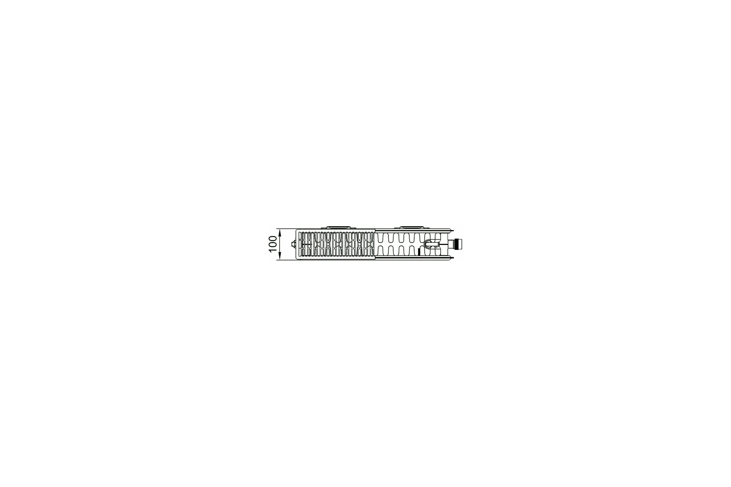 Радиатор Kermi otop FTV 22, 100х200х1600, R, RAL 9016 белый FTV220201601RXK