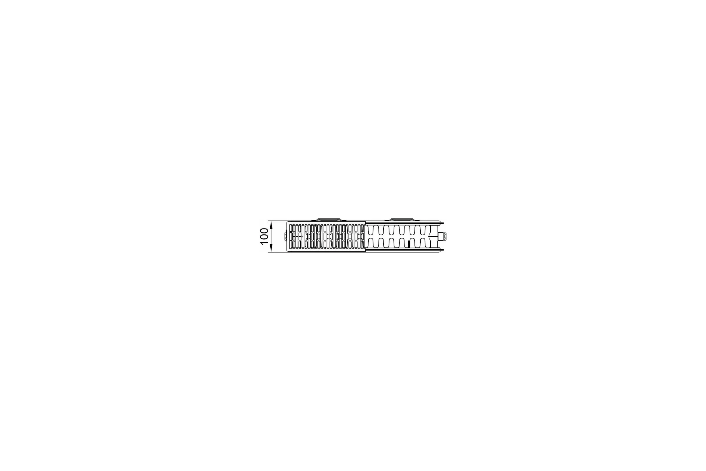 Радиатор Kermi otop FK0 22, 100х500х1400, X2 Inside, RAL 9016 белый FK0220501401N2Y