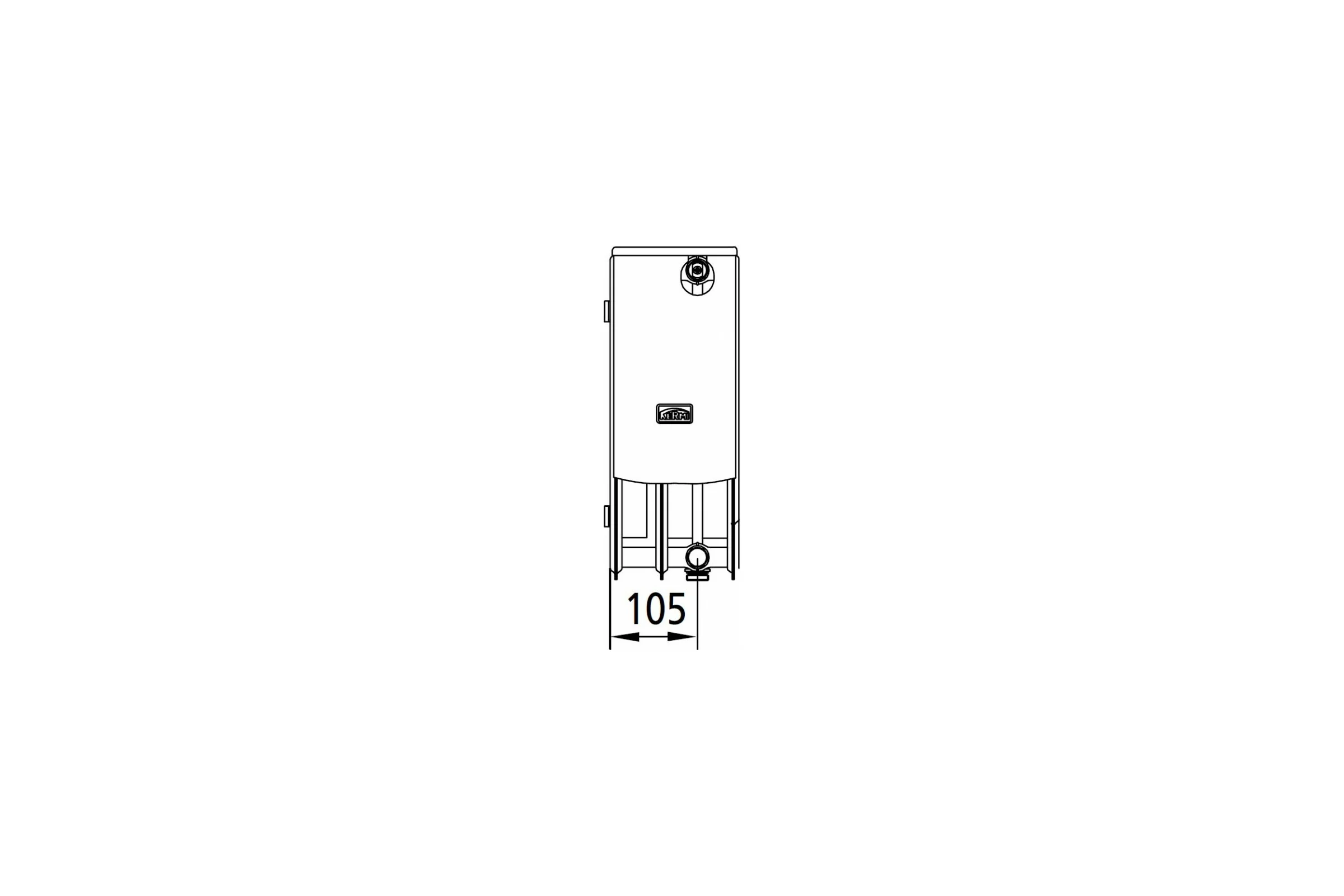 Радиатор Kermi otop FTV 33, 155х200х1800, R, RAL 9016 белый FTV330201801RXK